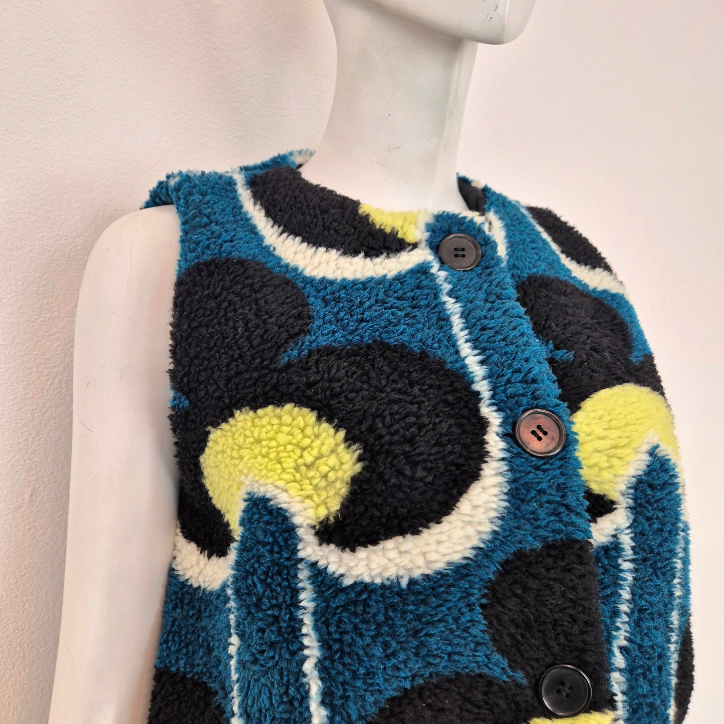 Marni | Gilet ecopelliccia stampa optical
