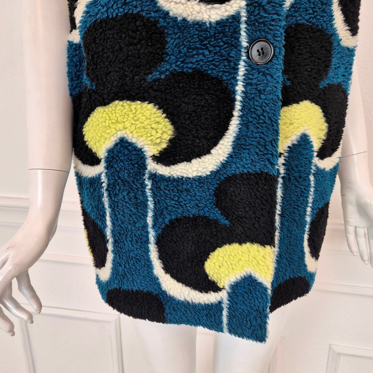 Marni | Gilet ecopelliccia stampa optical