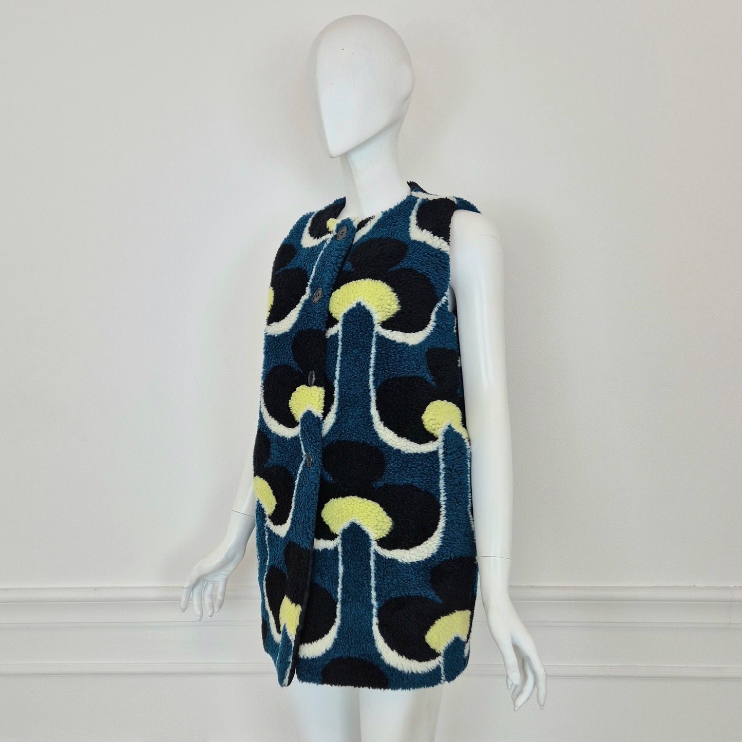 Marni | Gilet ecopelliccia stampa optical