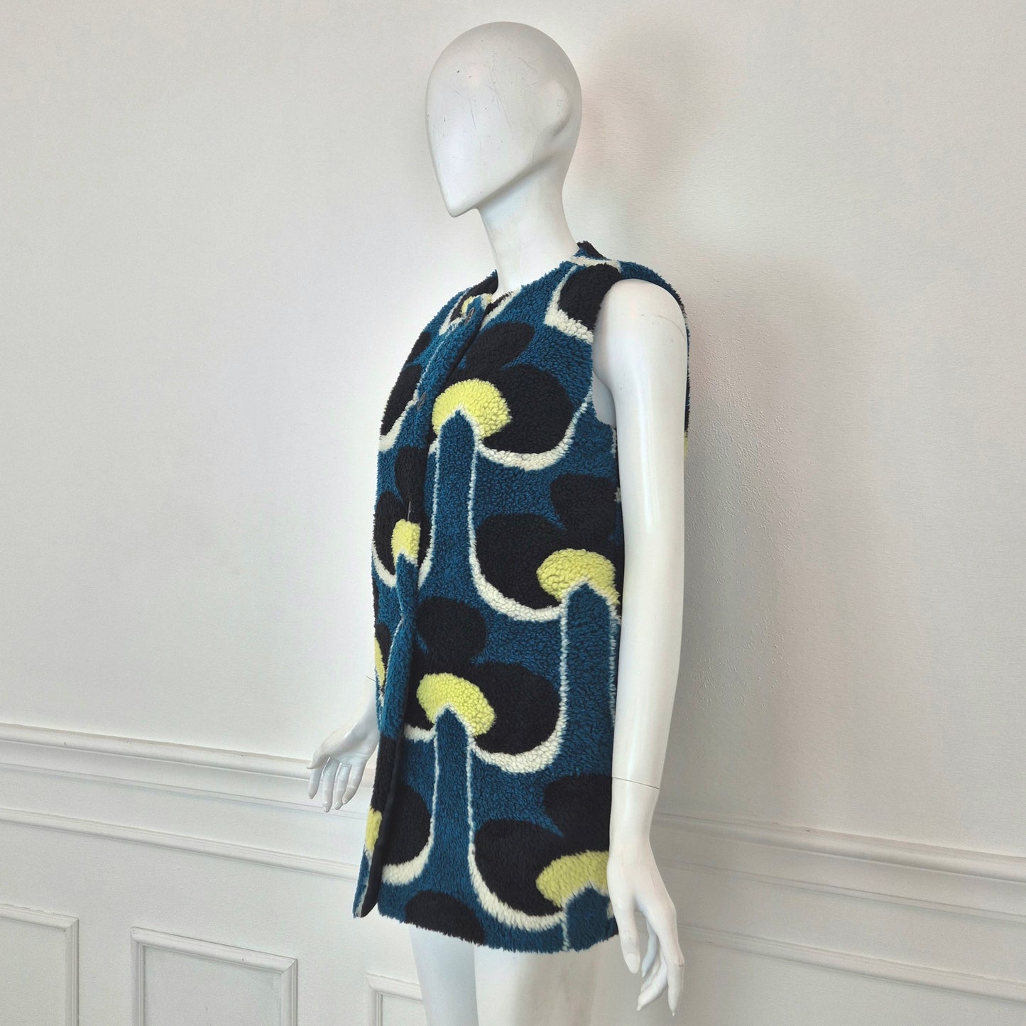 Marni | Gilet ecopelliccia stampa optical
