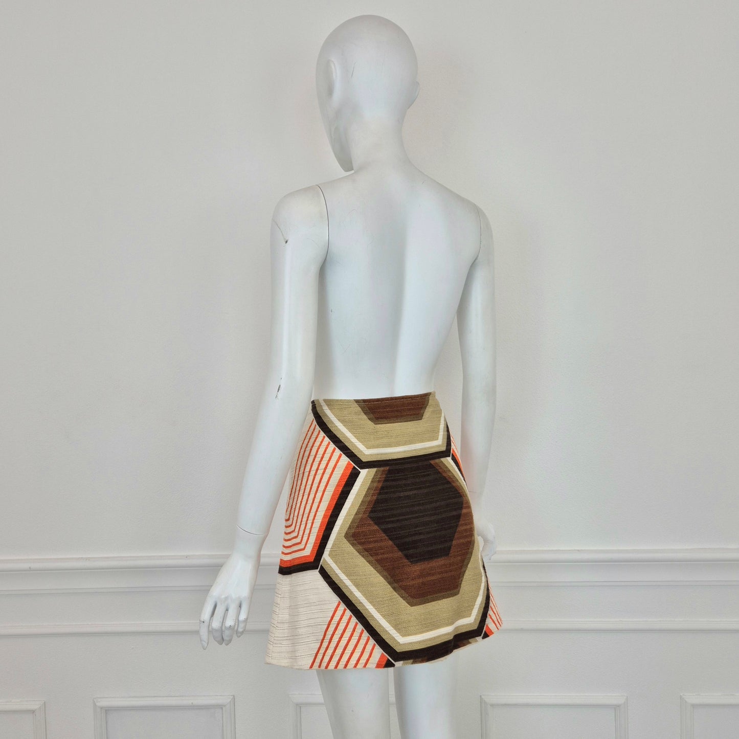 Miu Miu | Minigonna fantasia optical specchietti applicati SS 2005