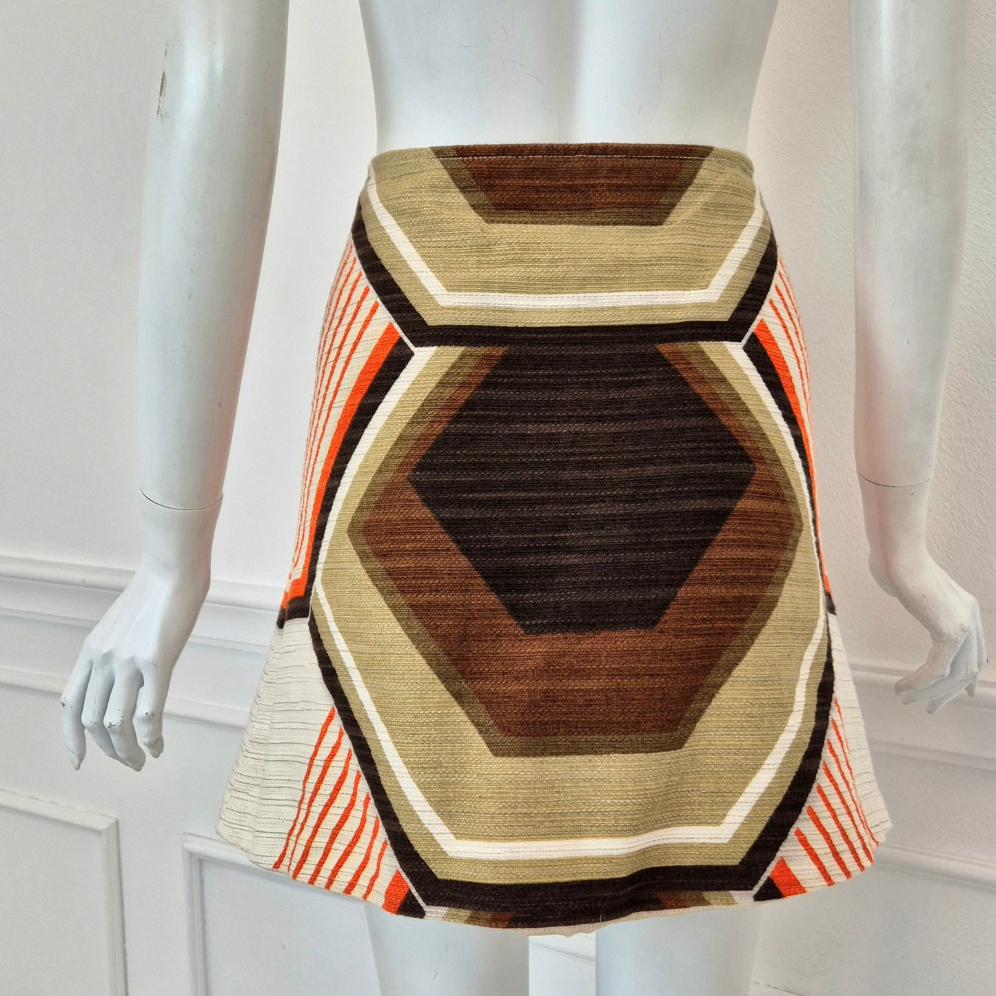 Miu Miu | Minigonna fantasia optical specchietti applicati SS 2005