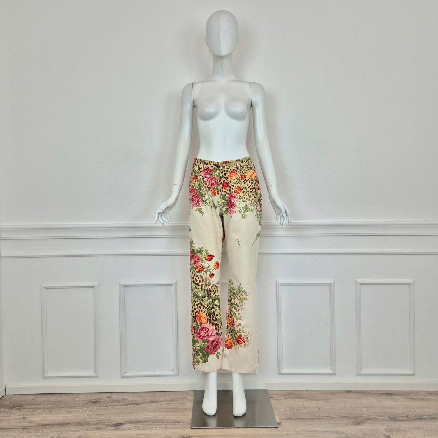 Roberto Cavalli | Jeans fiori + animalier ss 2002