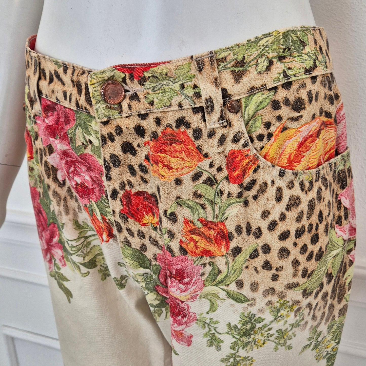 Roberto Cavalli | Jeans fiori + animalier ss 2002