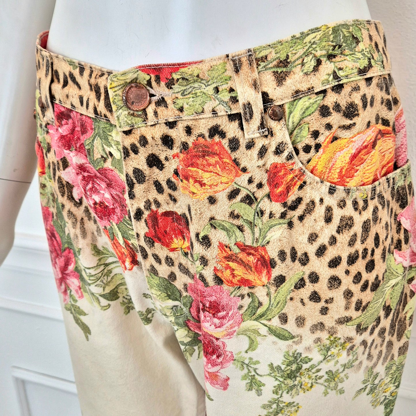 Roberto Cavalli | Jeans fiori + animalier ss 2002