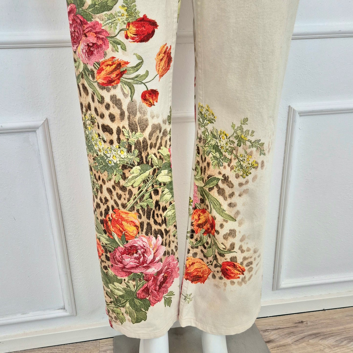 Roberto Cavalli | Jeans fiori + animalier ss 2002