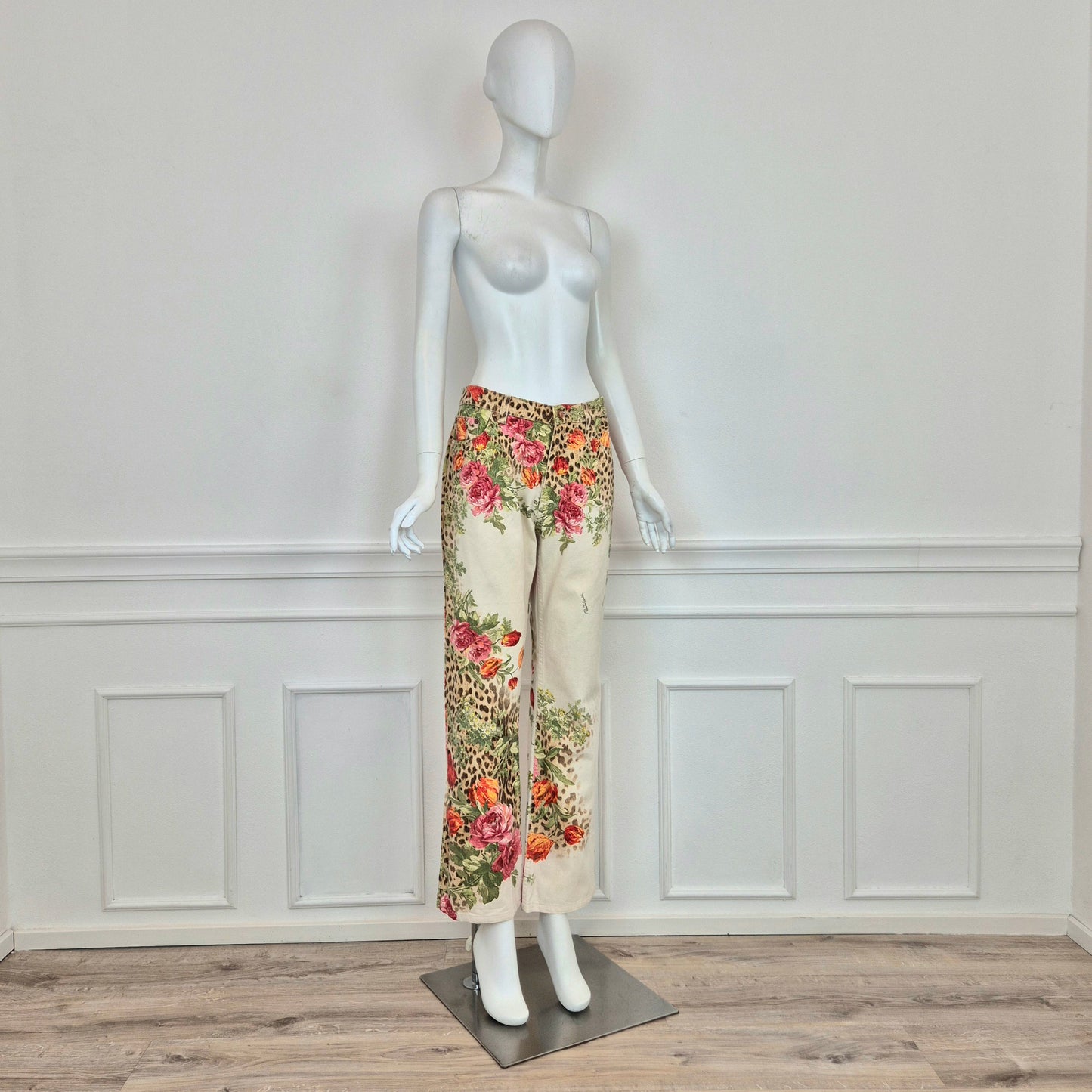Roberto Cavalli | Jeans fiori + animalier ss 2002