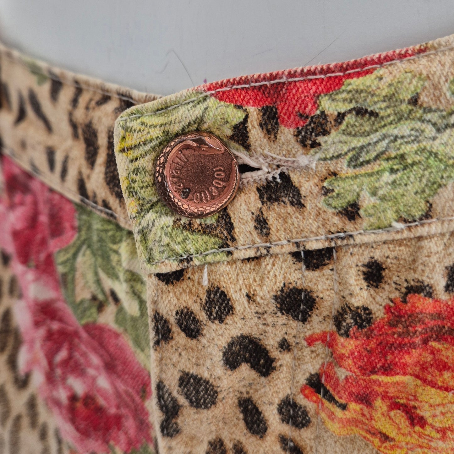 Roberto Cavalli | Jeans fiori + animalier ss 2002