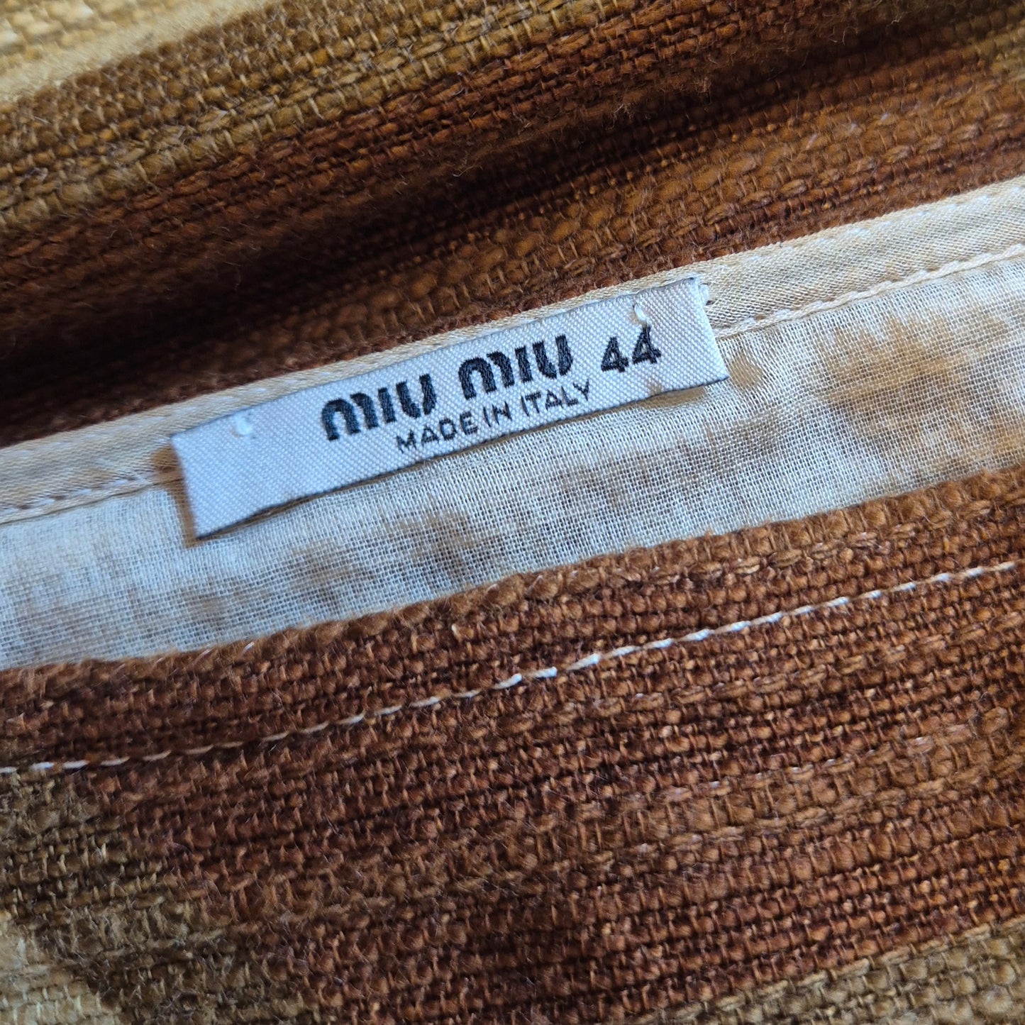 Miu Miu | Minigonna fantasia optical specchietti applicati SS 2005