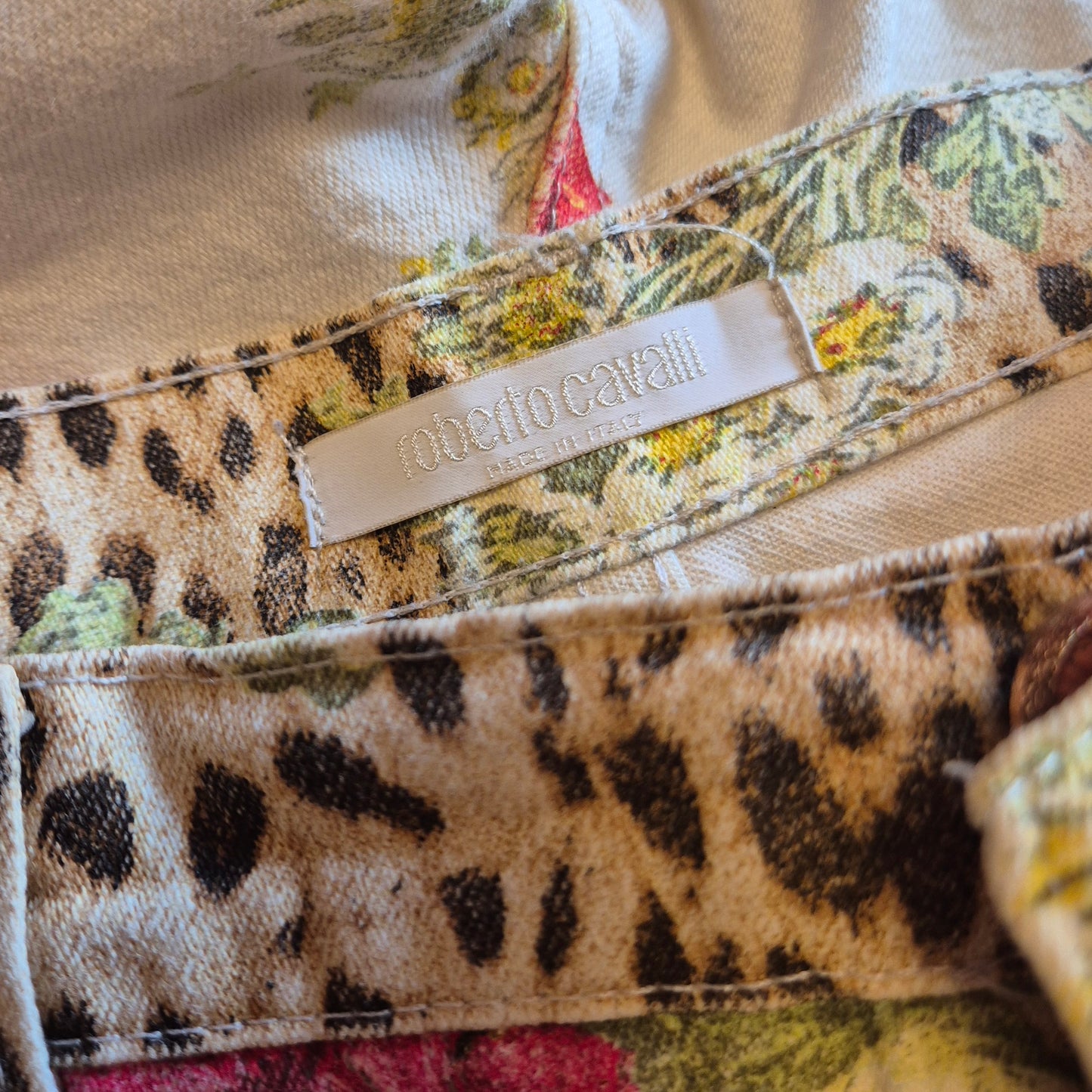 Roberto Cavalli | Jeans fiori + animalier ss 2002