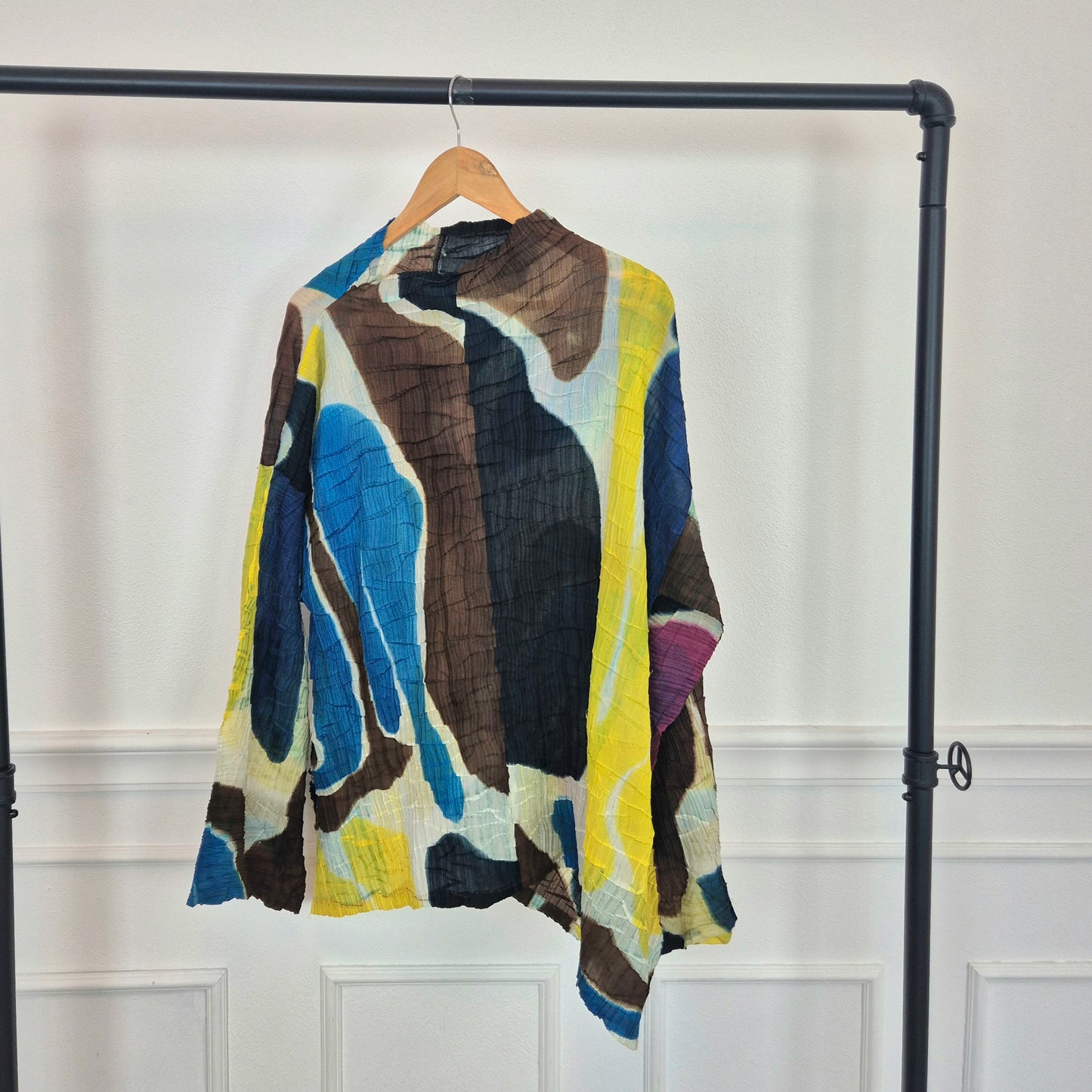 Issey Miyake | Maglia plissettata macchie multicolor