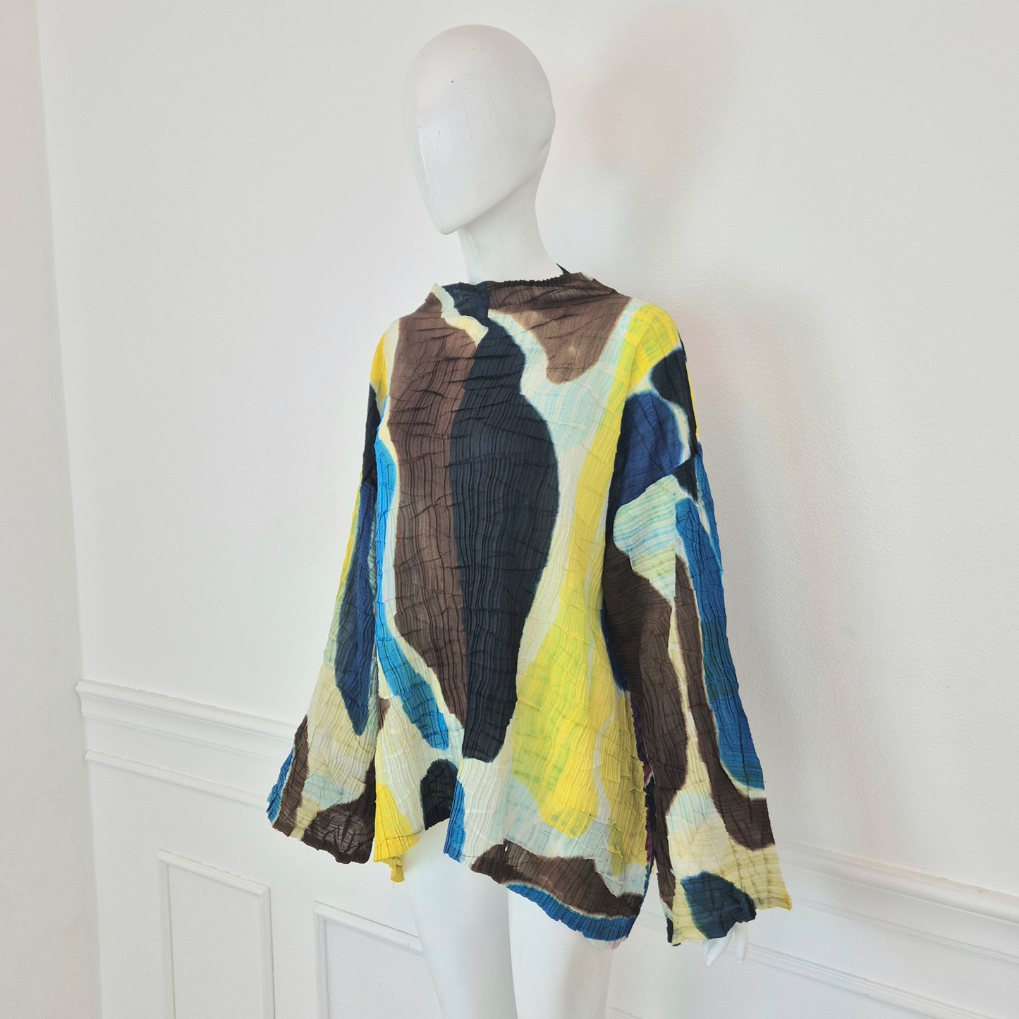 Issey Miyake | Maglia plissettata macchie multicolor