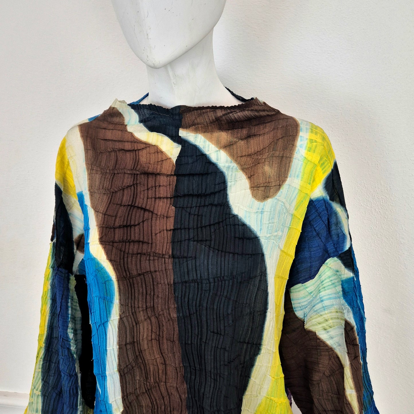 Issey Miyake | Maglia plissettata macchie multicolor