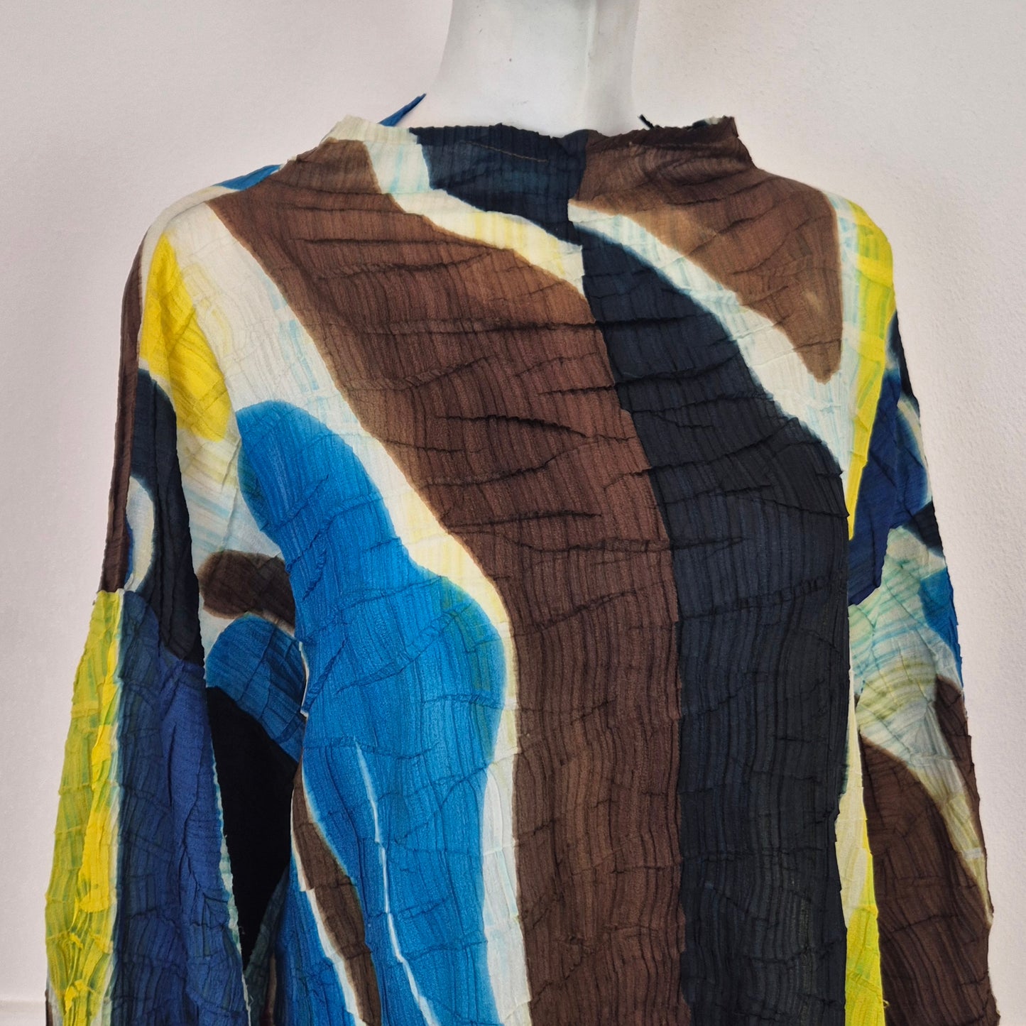 Issey Miyake | Maglia plissettata macchie multicolor