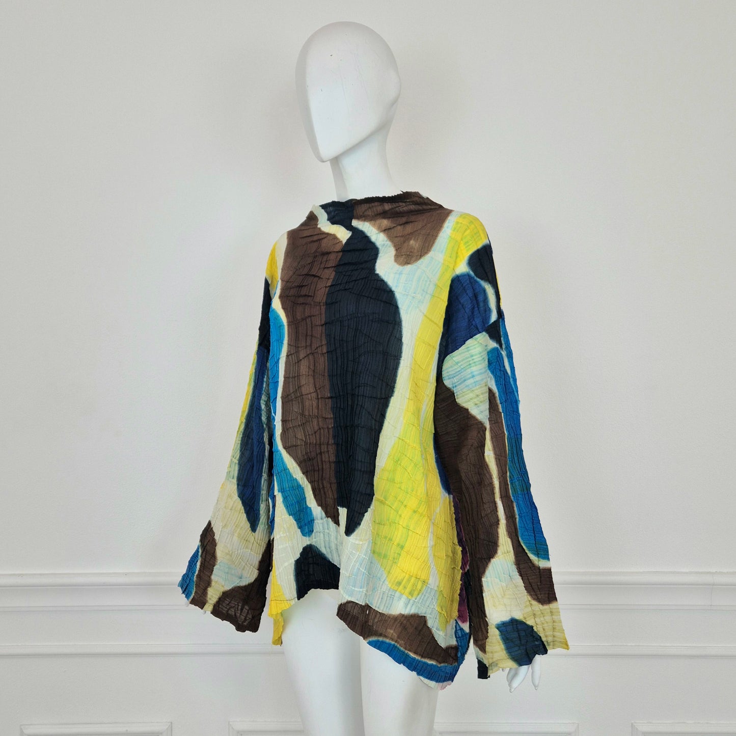 Issey Miyake | Maglia plissettata macchie multicolor