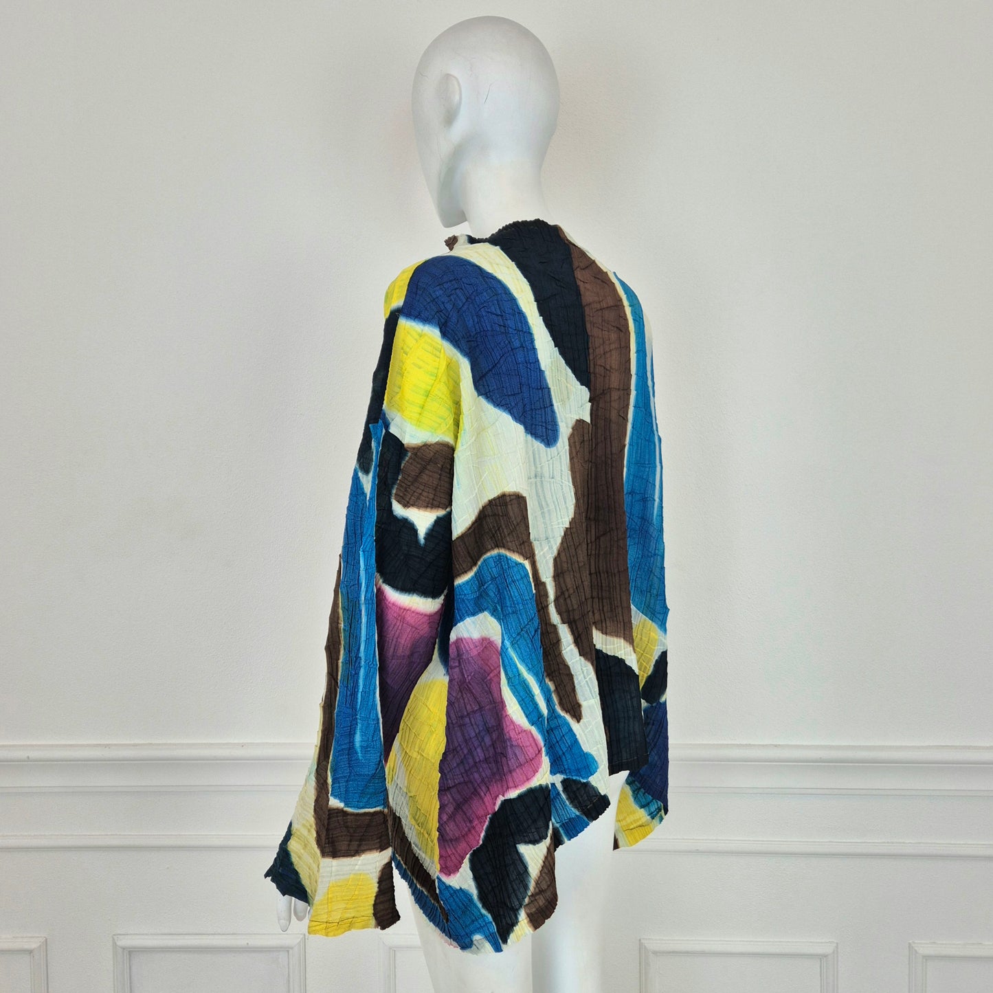 Issey Miyake | Maglia plissettata macchie multicolor