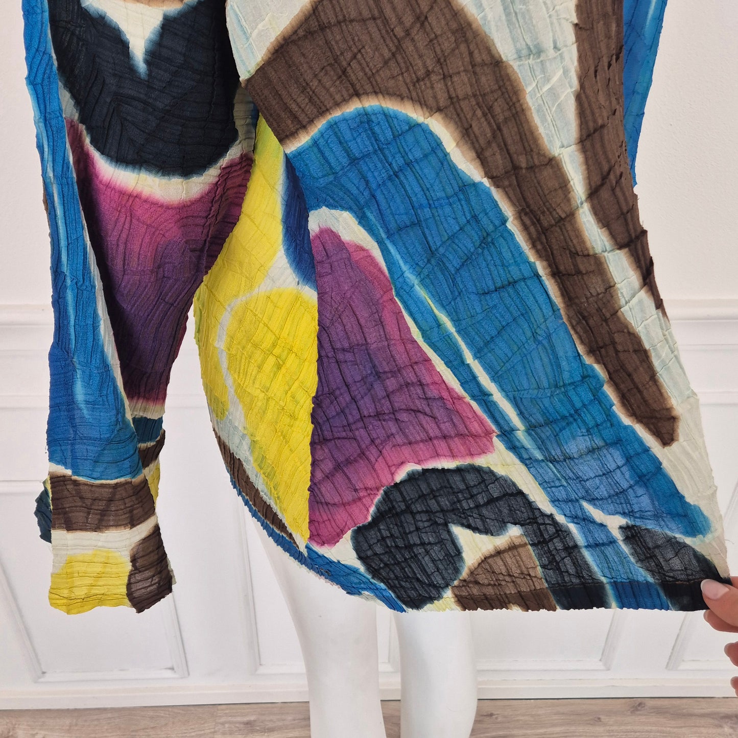 Issey Miyake | Maglia plissettata macchie multicolor