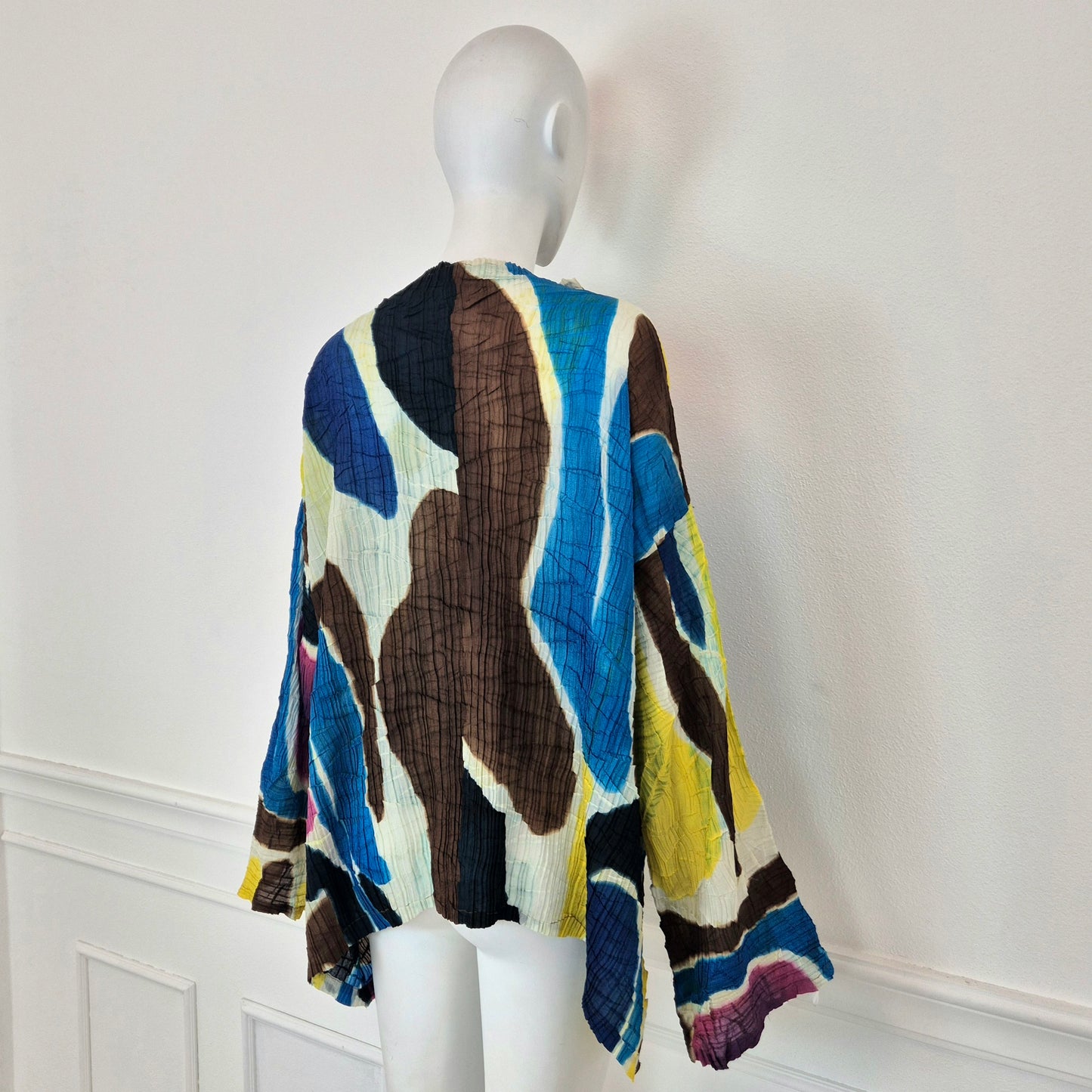 Issey Miyake | Maglia plissettata macchie multicolor