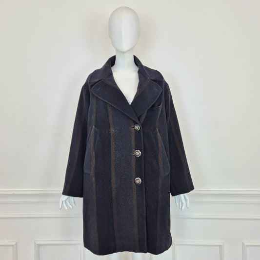 Romeo Gigli | Cappotto bottoni gioiello 1994