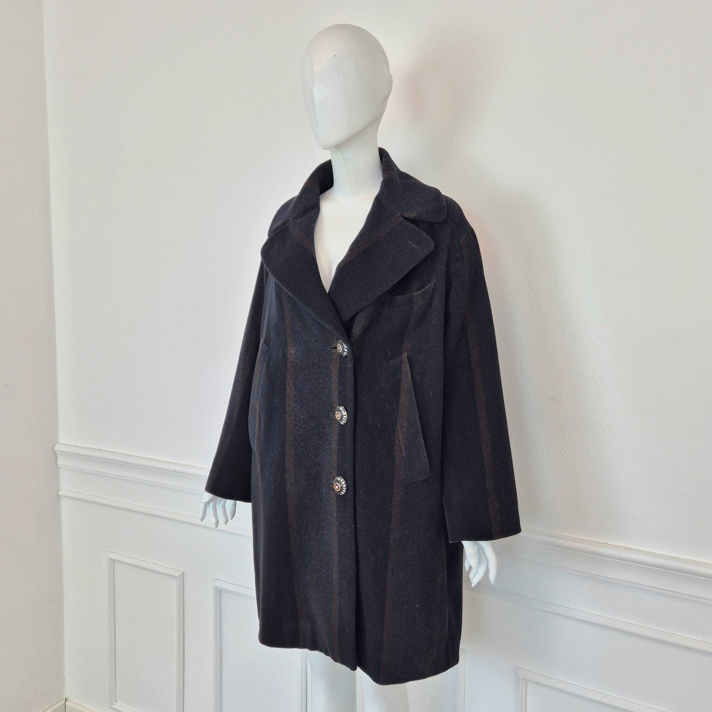 Romeo Gigli | Cappotto bottoni gioiello 1994