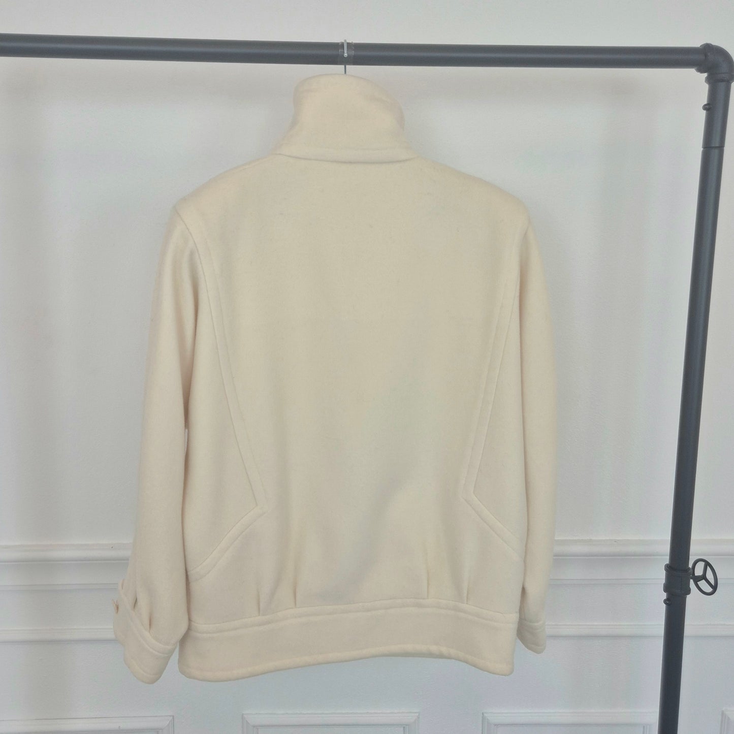 Courrēges | Cappottino vintage bianco panna