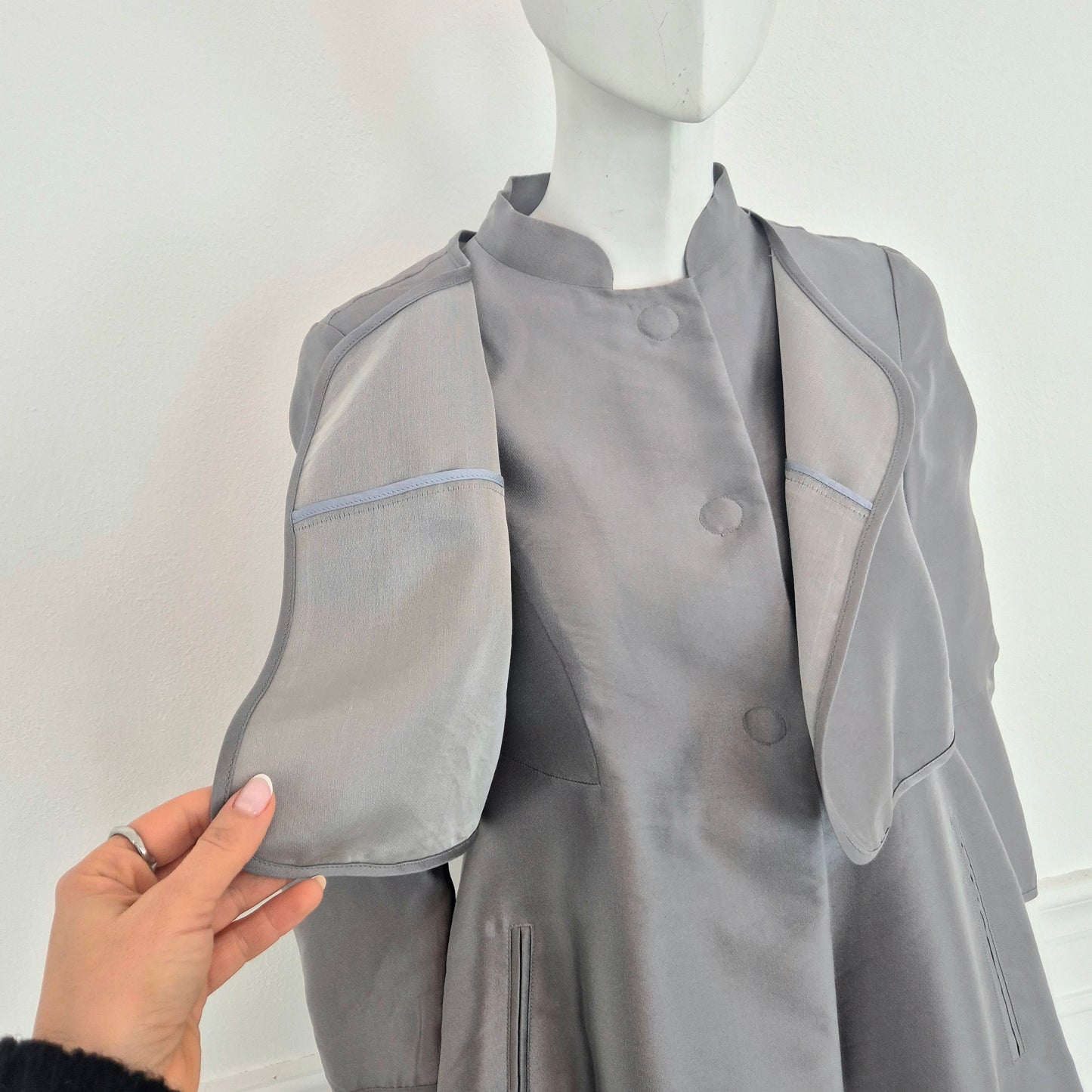 Giorgio Armani | Giacca in seta grigia