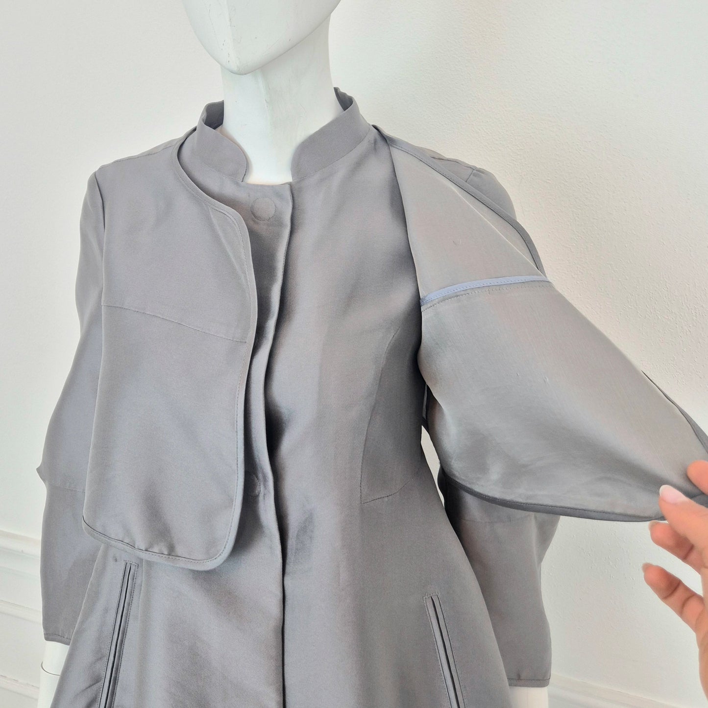 Giorgio Armani | Giacca in seta grigia