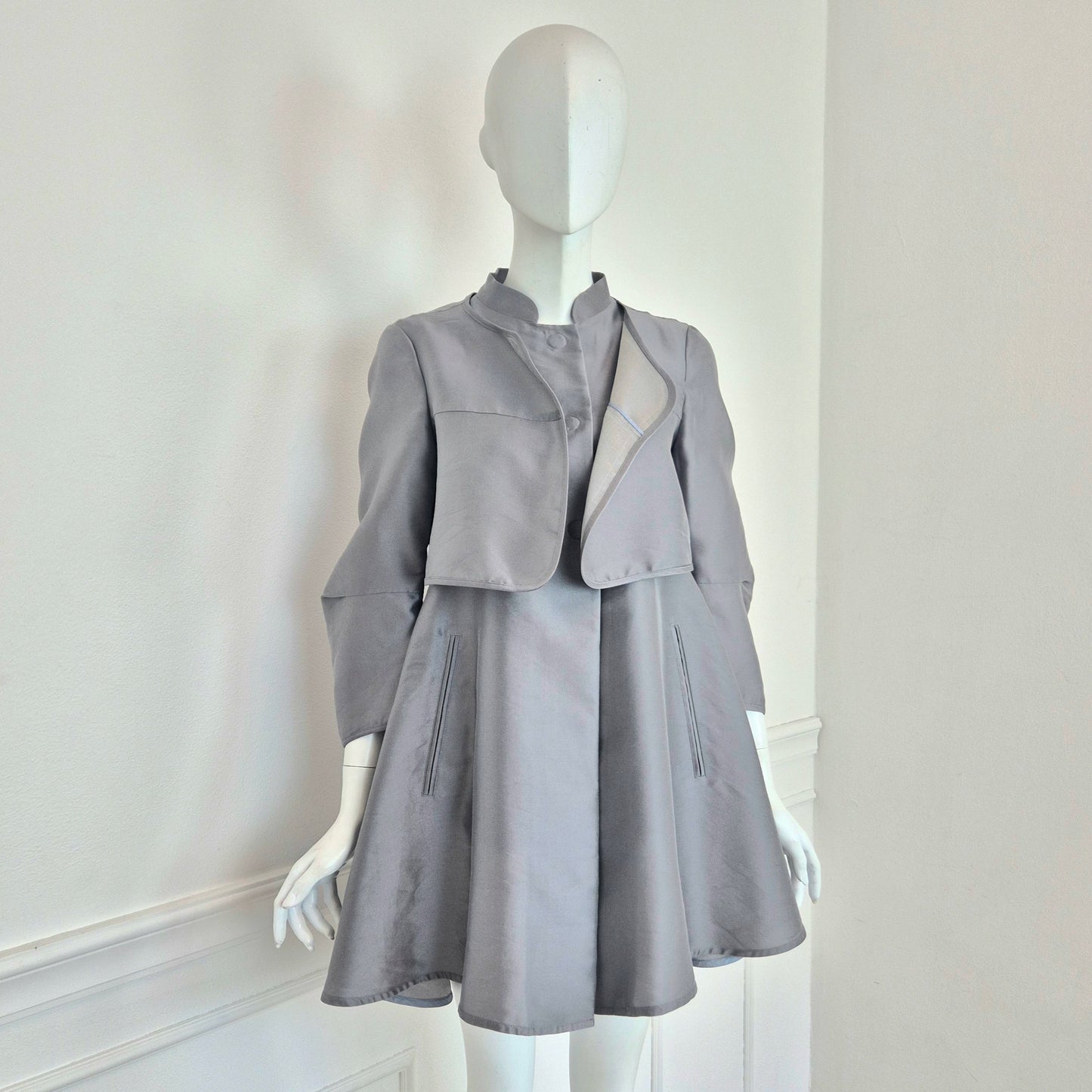 Giorgio Armani | Giacca in seta grigia