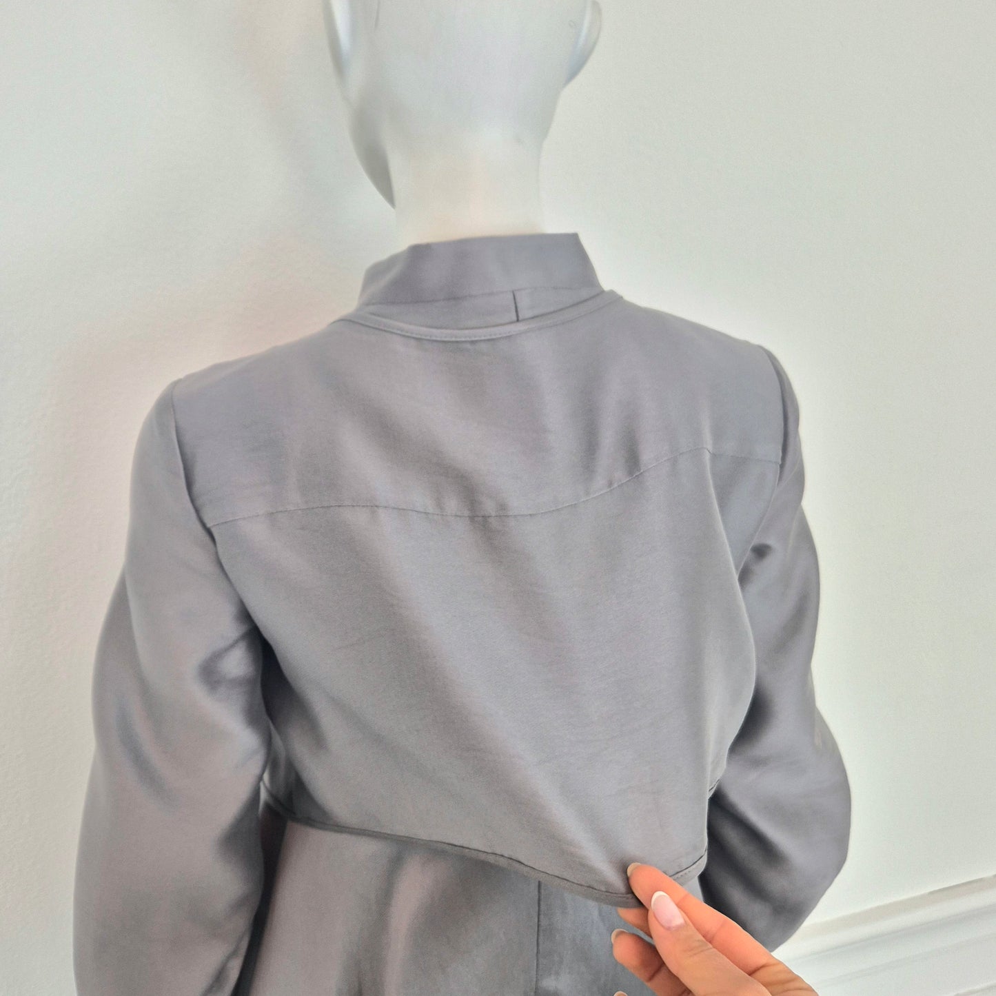 Giorgio Armani | Giacca in seta grigia