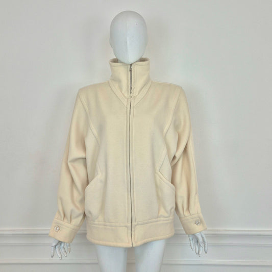 Courrēges | Cappottino vintage bianco panna