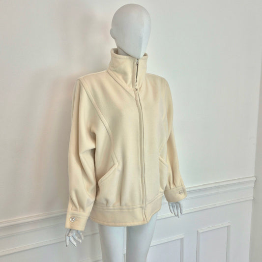 Courrēges | Cappottino vintage bianco panna