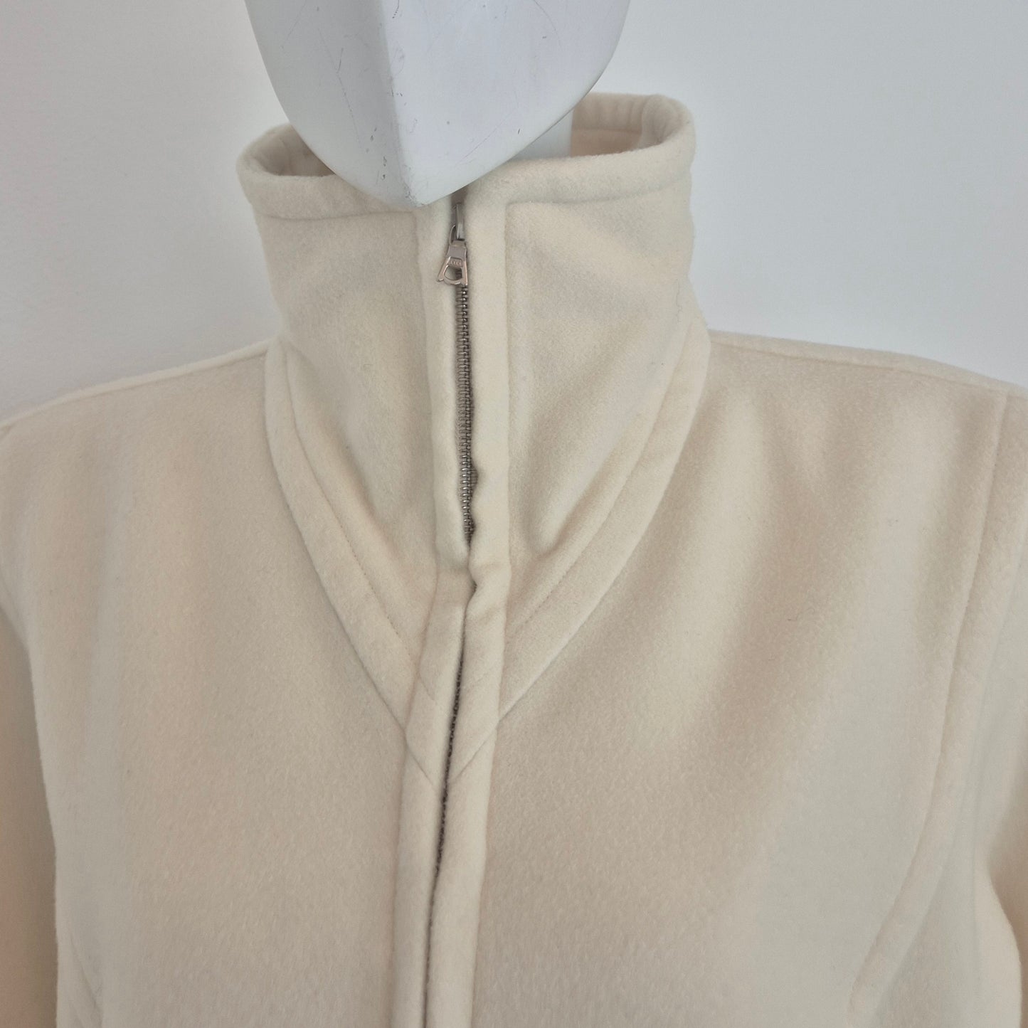 Courrēges | Cappottino vintage bianco panna