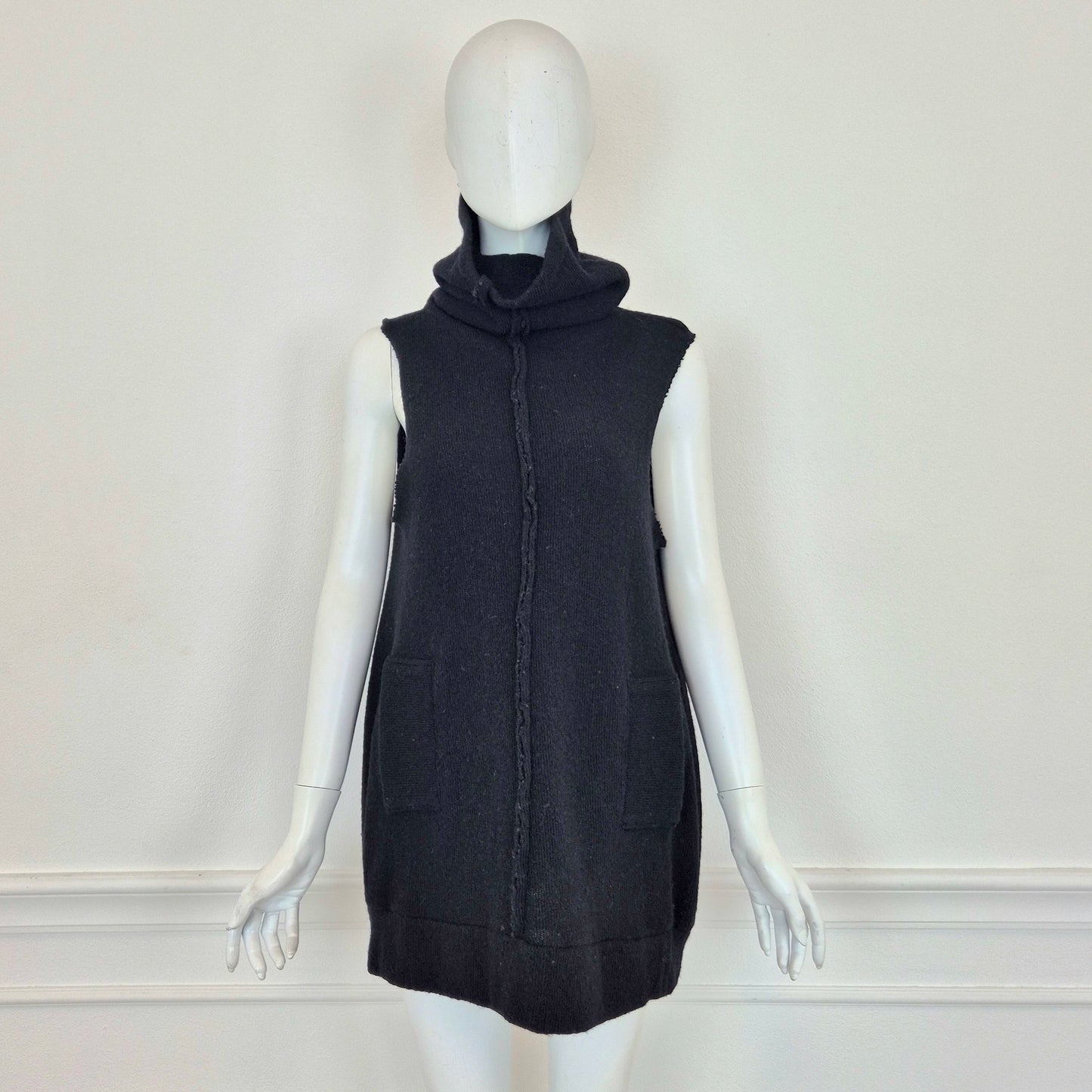 Y's YohjiYamamoto | Top maglia in lana nera