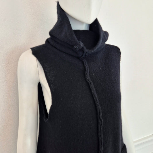 Y's YohjiYamamoto | Top maglia in lana nera