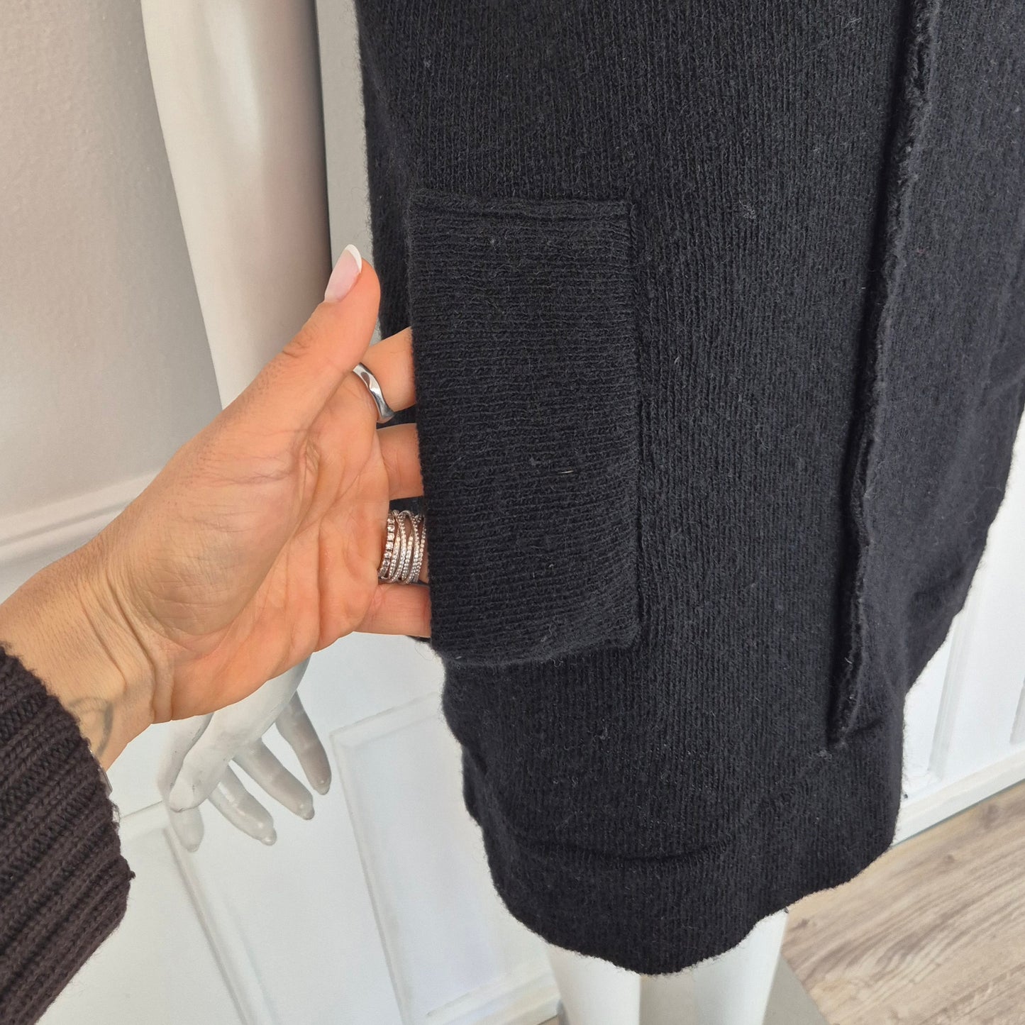 Y's YohjiYamamoto | Top maglia in lana nera