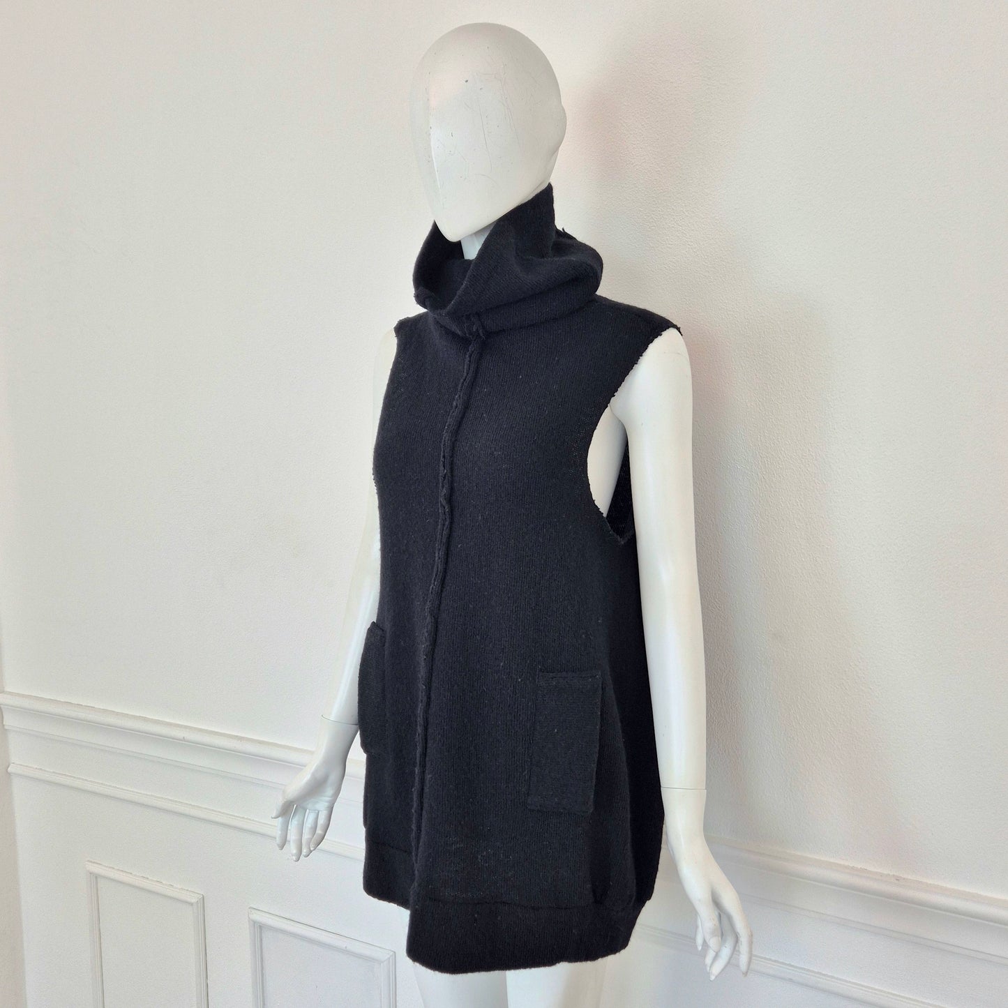 Y's YohjiYamamoto | Top maglia in lana nera