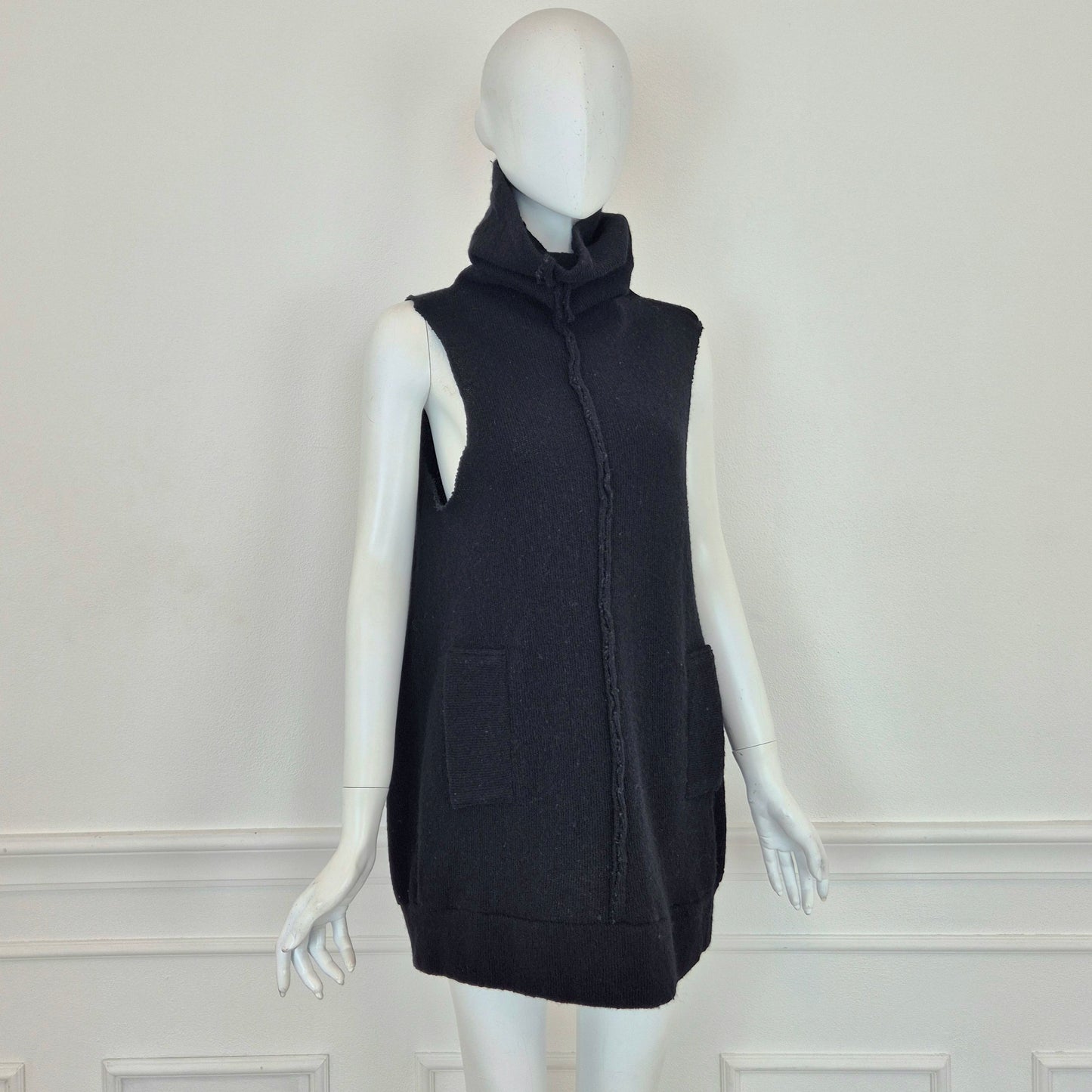 Y's YohjiYamamoto | Top maglia in lana nera