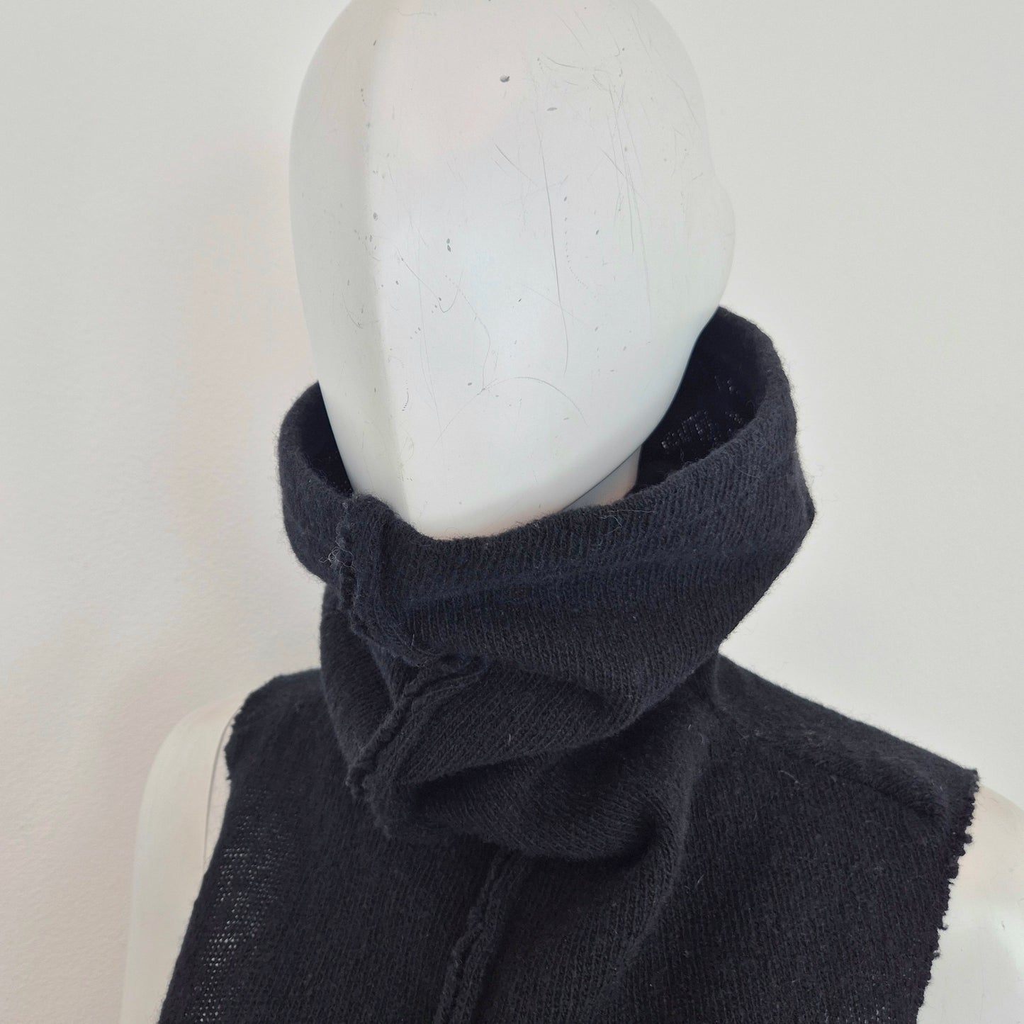 Y's YohjiYamamoto | Top maglia in lana nera