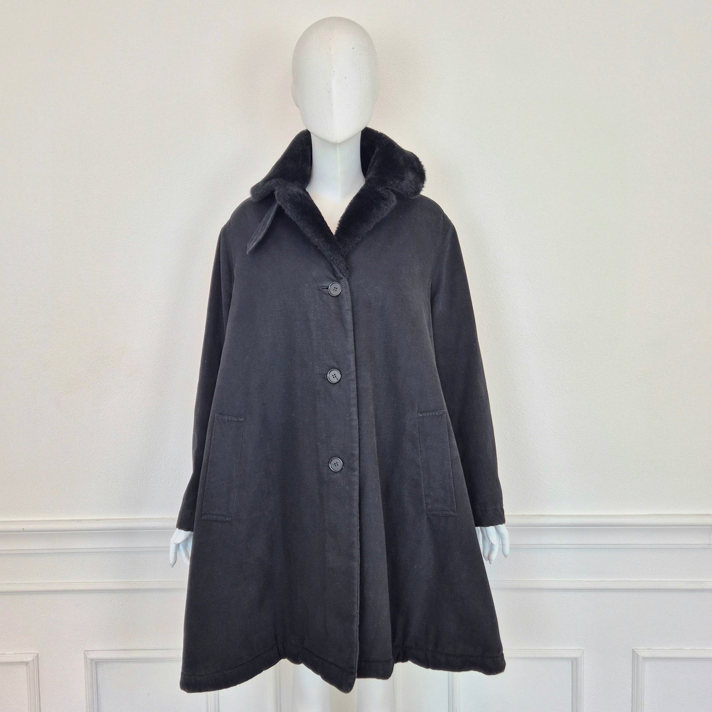 Callaghan by Romeo Gigli | Giaccone con interno in ecopelliccia 1991