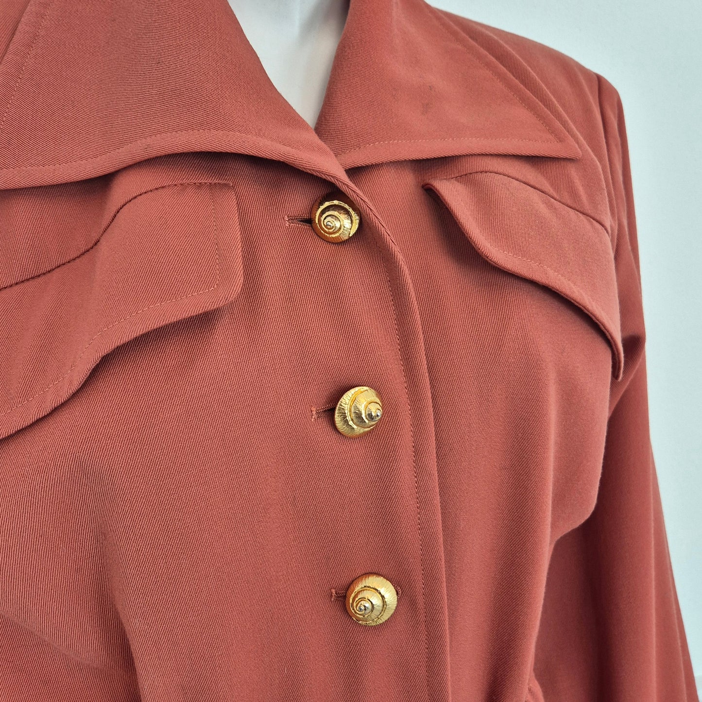 Yves Saint Laurent | Tuta vintage bottoni conchiglia