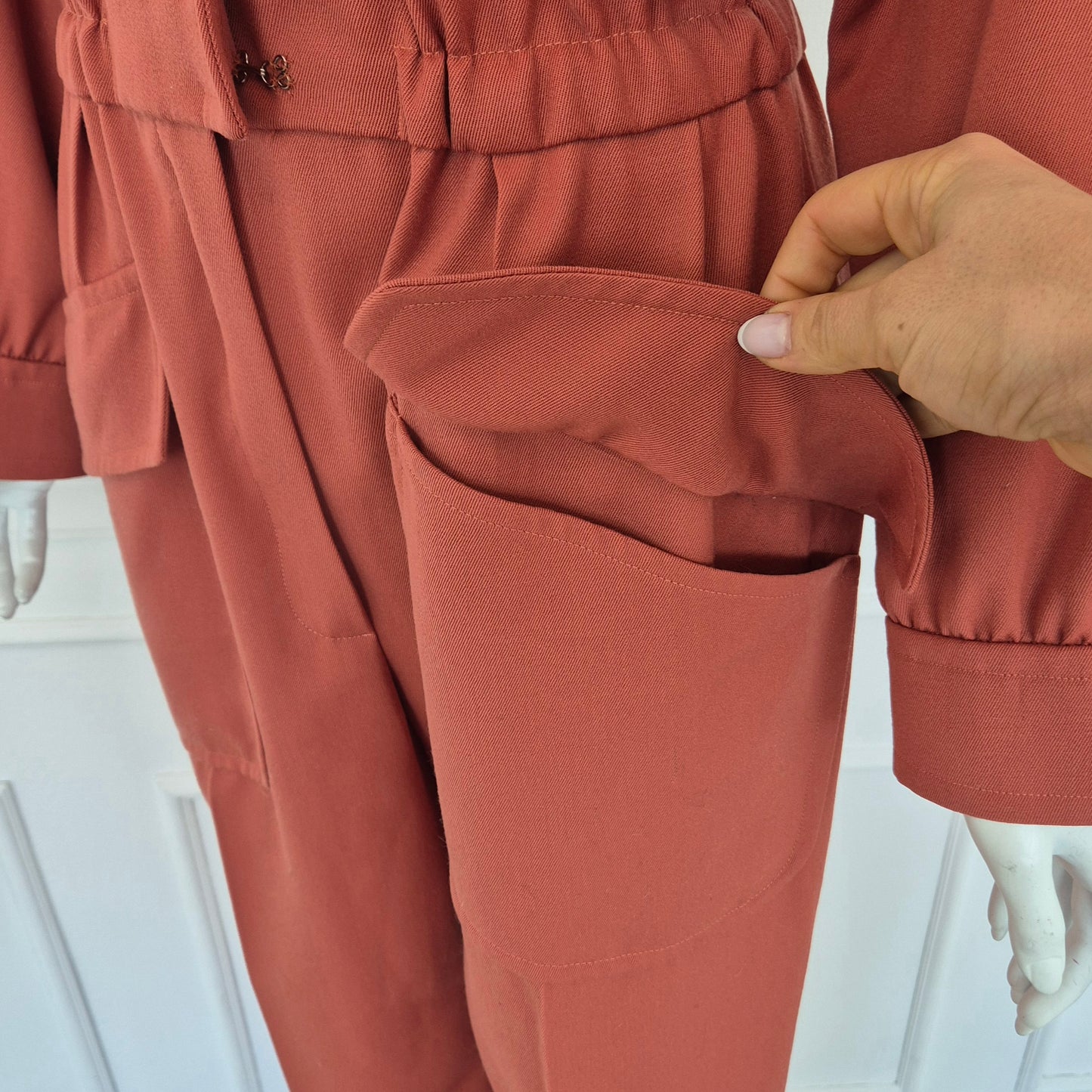 Yves Saint Laurent | Tuta vintage bottoni conchiglia