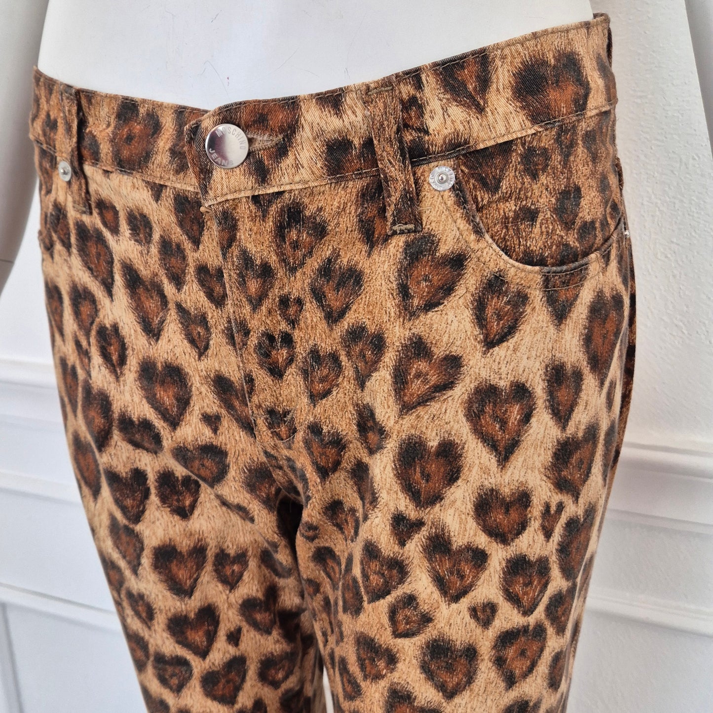 Moschino | Pantaloni leopardo cuori