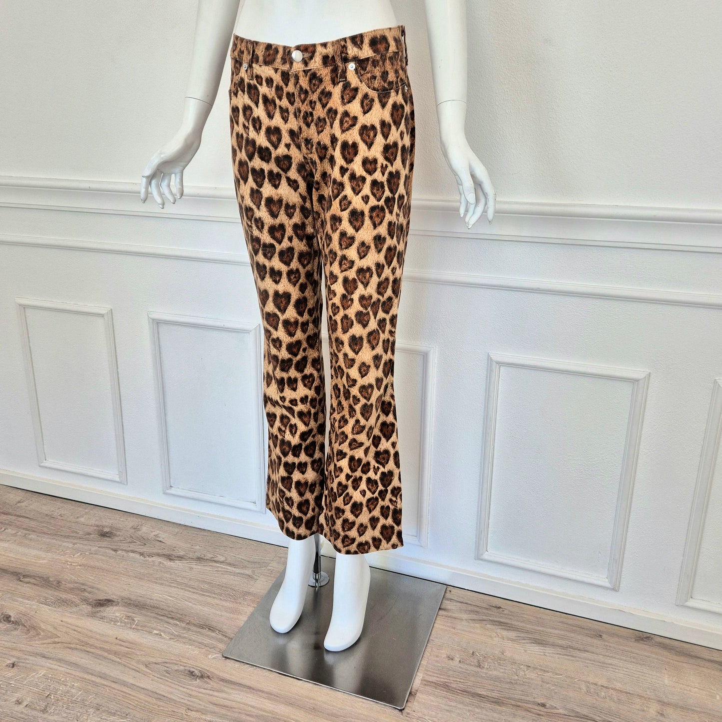 Moschino | Pantaloni leopardo cuori