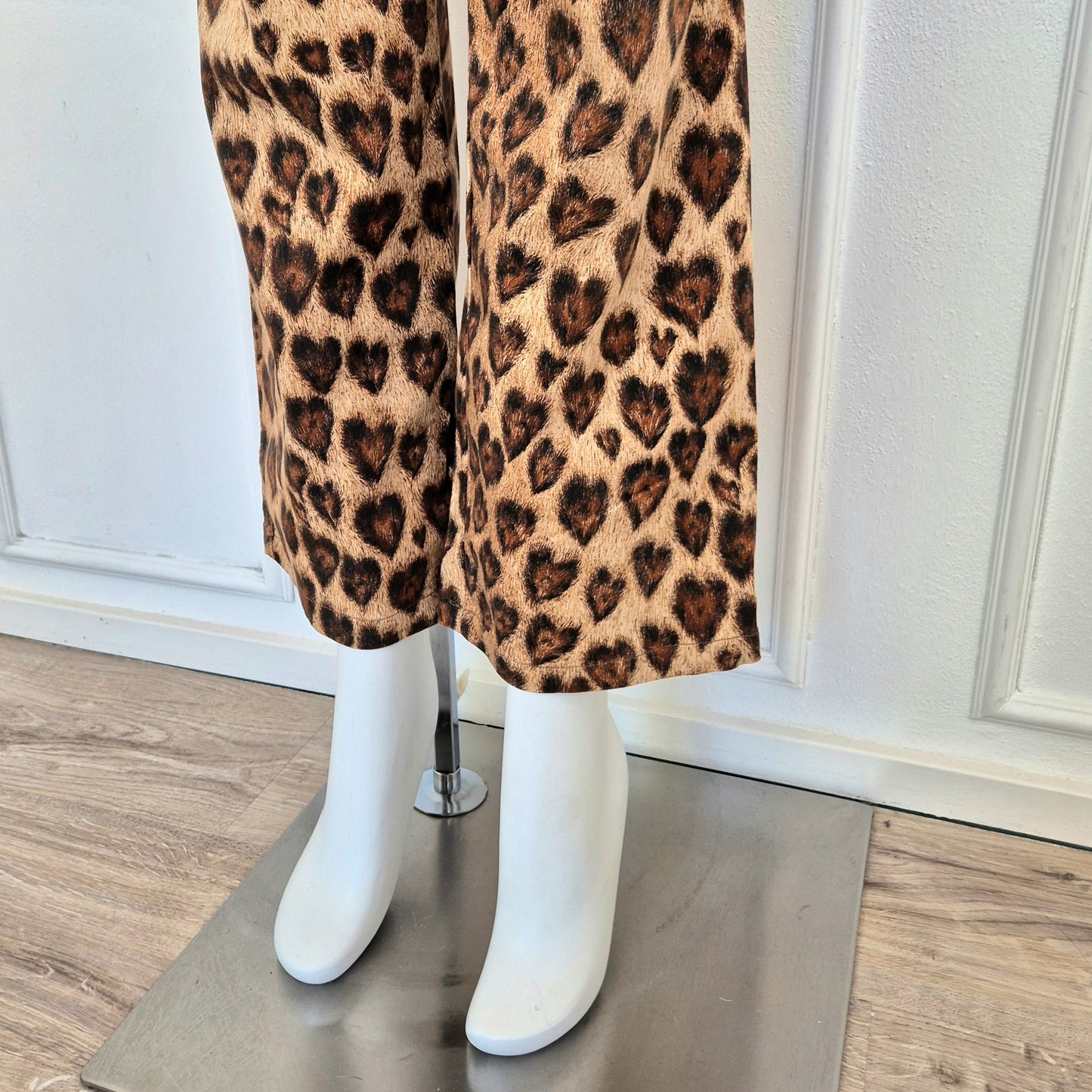 Moschino | Pantaloni leopardo cuori