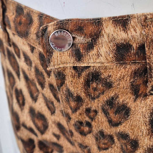 Moschino | Pantaloni leopardo cuori