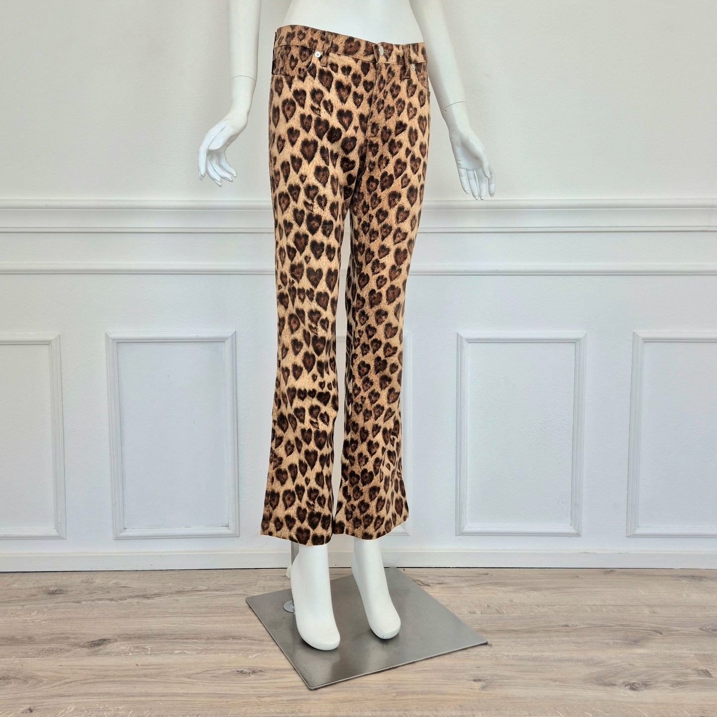Moschino | Pantaloni leopardo cuori