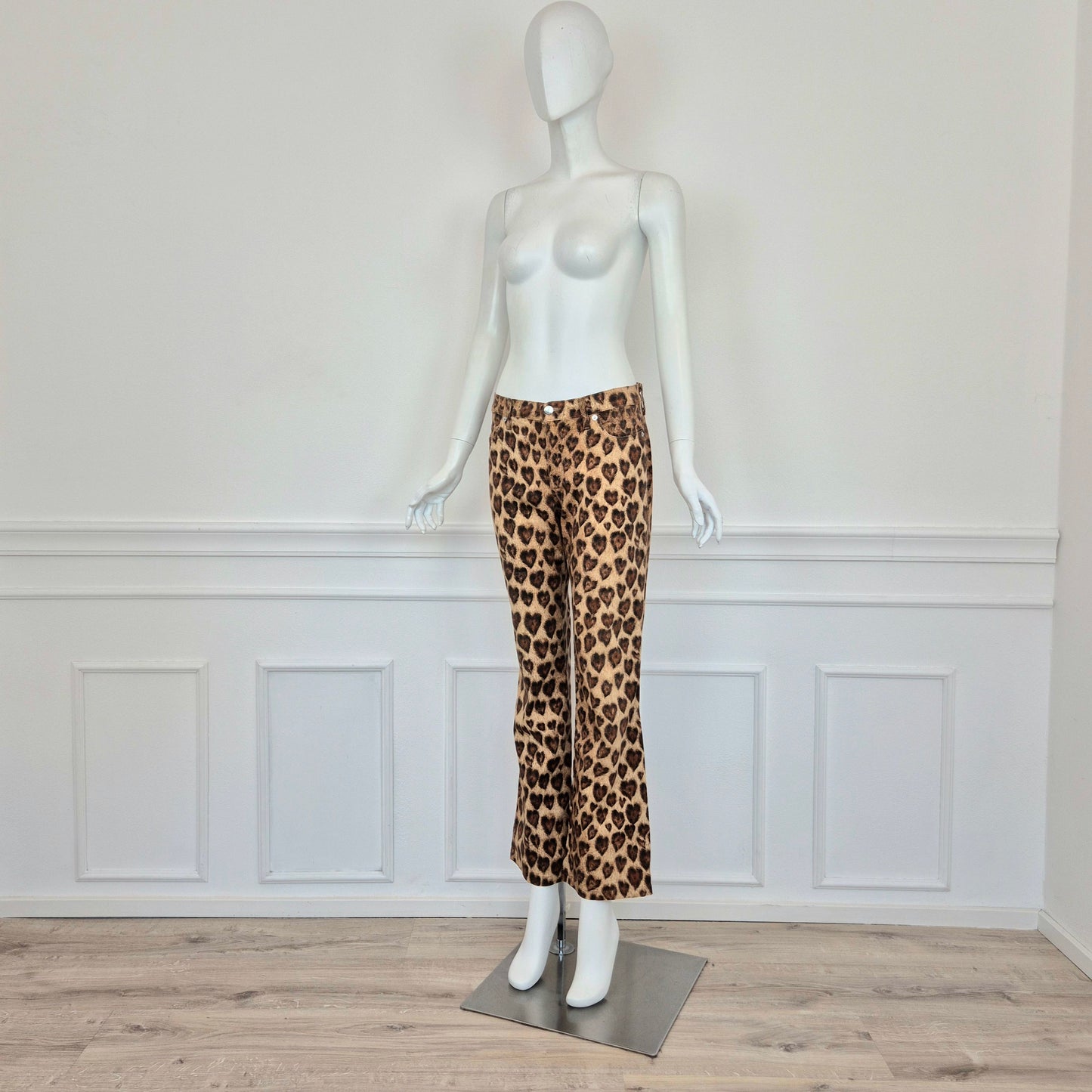 Moschino | Pantaloni leopardo cuori