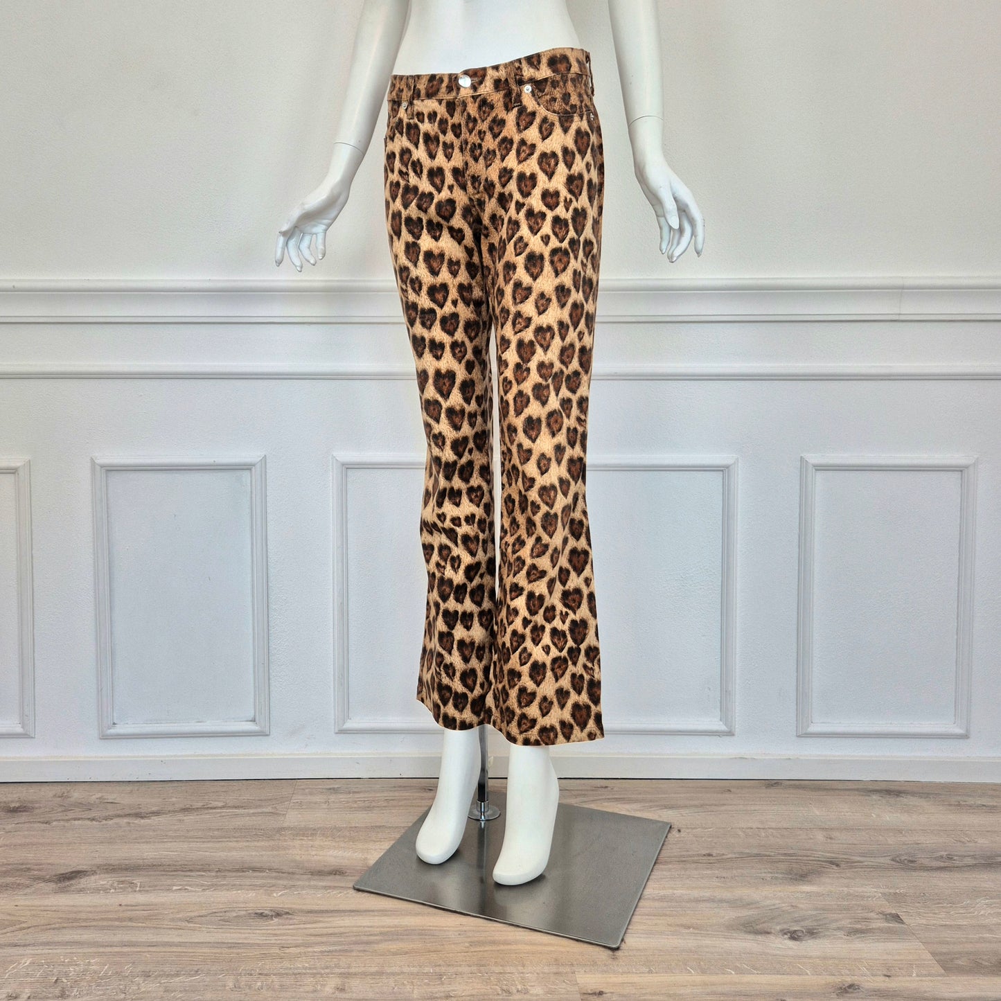 Moschino | Pantaloni leopardo cuori