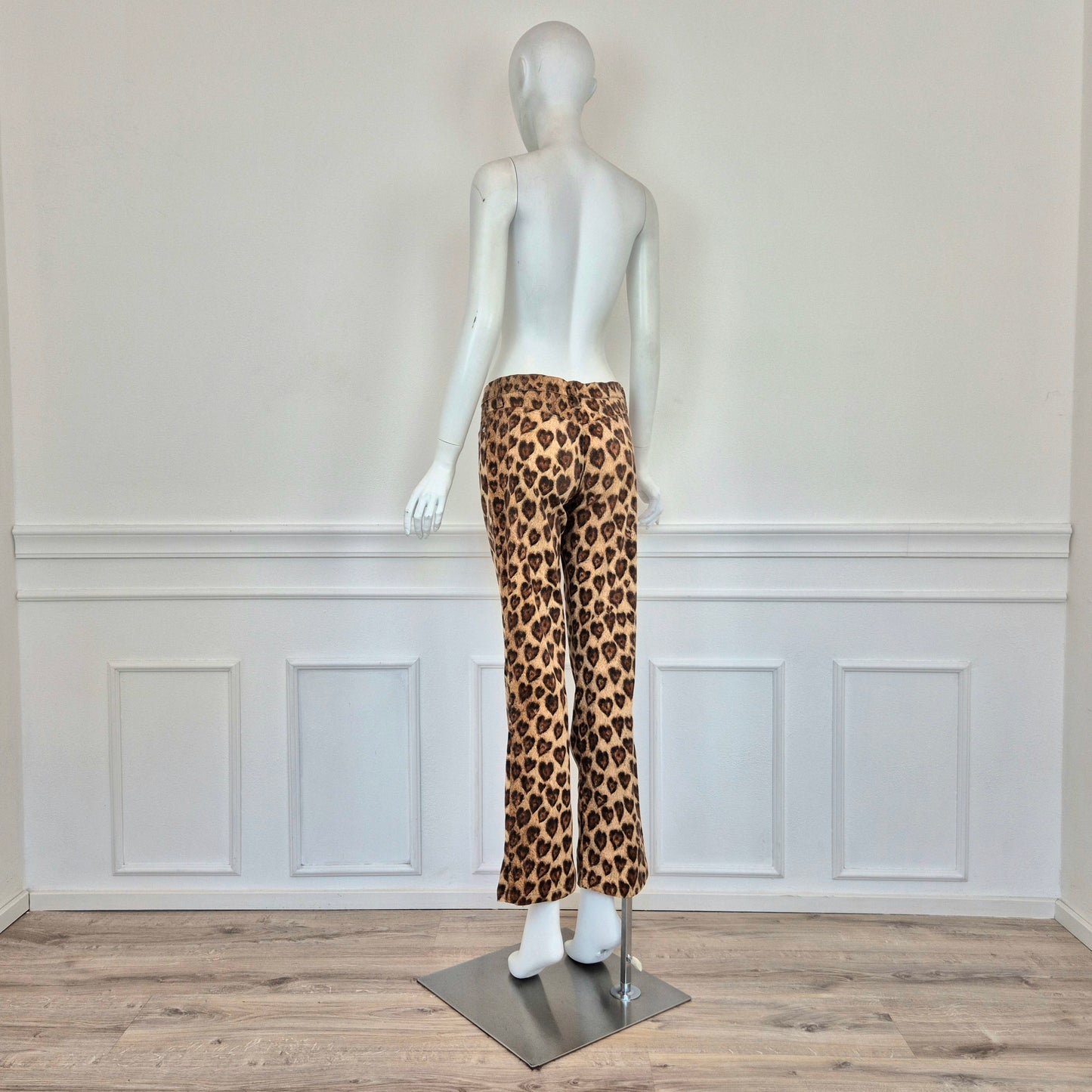 Moschino | Pantaloni leopardo cuori