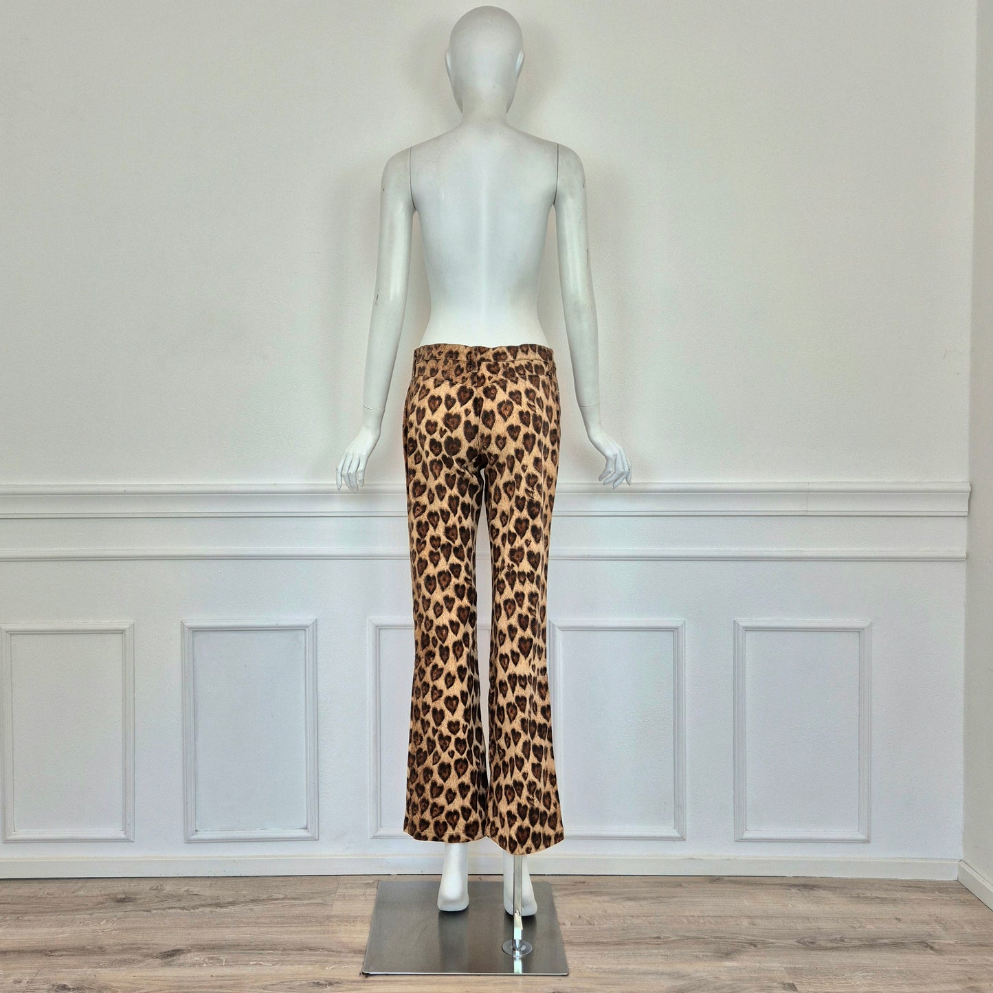 Moschino | Pantaloni leopardo cuori